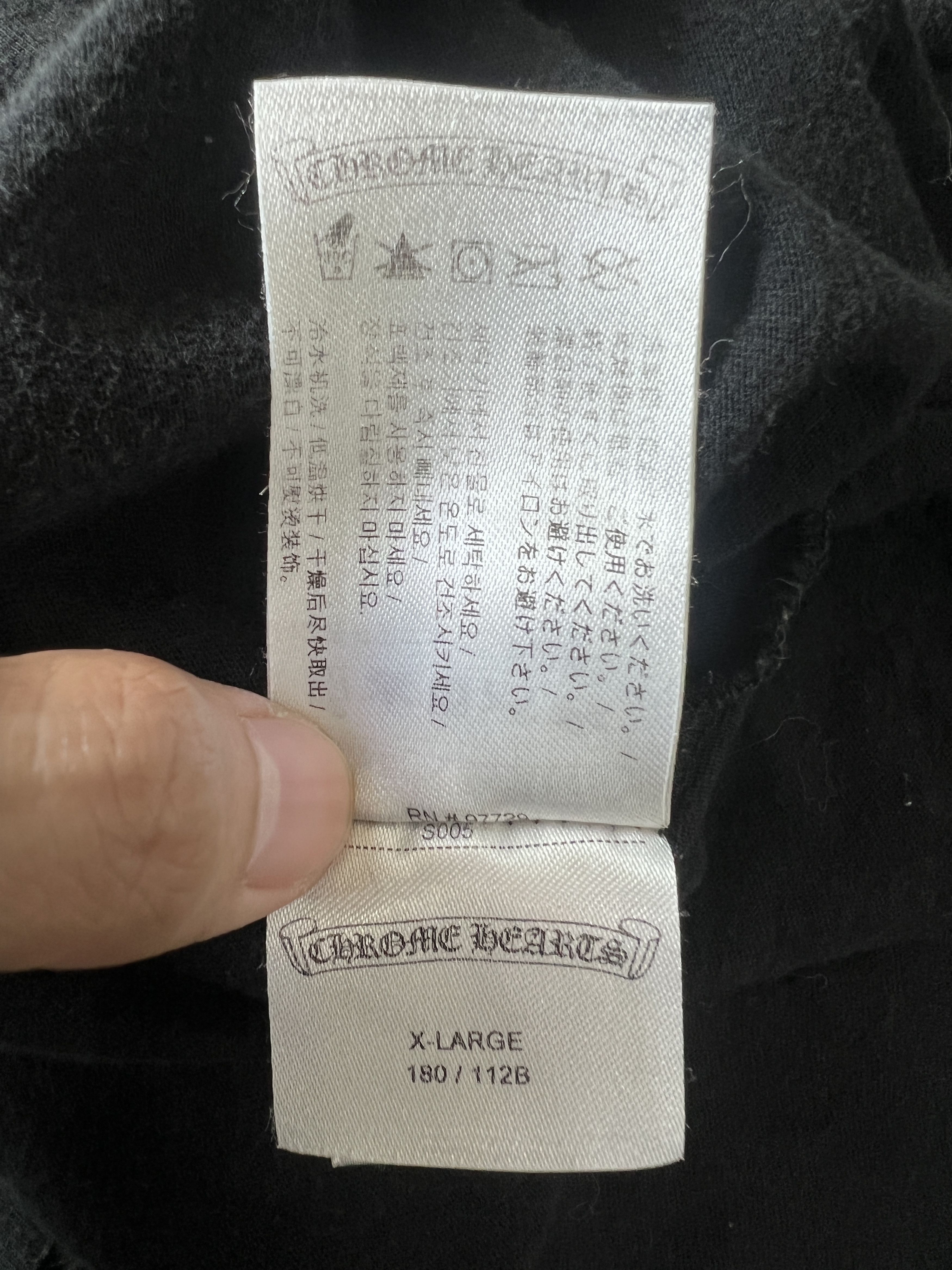 Chrome Hearts Chrome Hearts Hong Kong Horseshoe Pocket Tee Black XL Size US XL / EU 56 / 4 - 8 Thumbnail