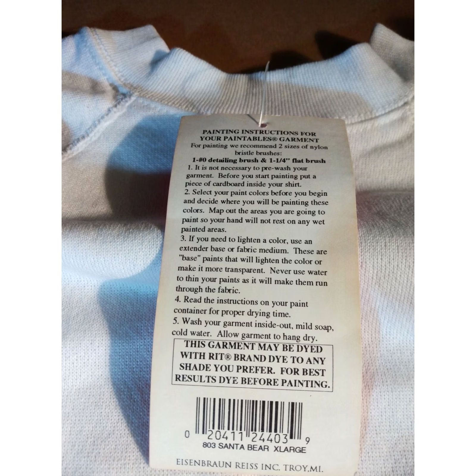 Tultex Tultex XL Sweatshirt 50/50 Paintables Pullover White Xmas themed Men Shirt Pullover Sweatshirt XL White 44" Chest Mens Size US XL / EU 56 / 4 - 7 Thumbnail