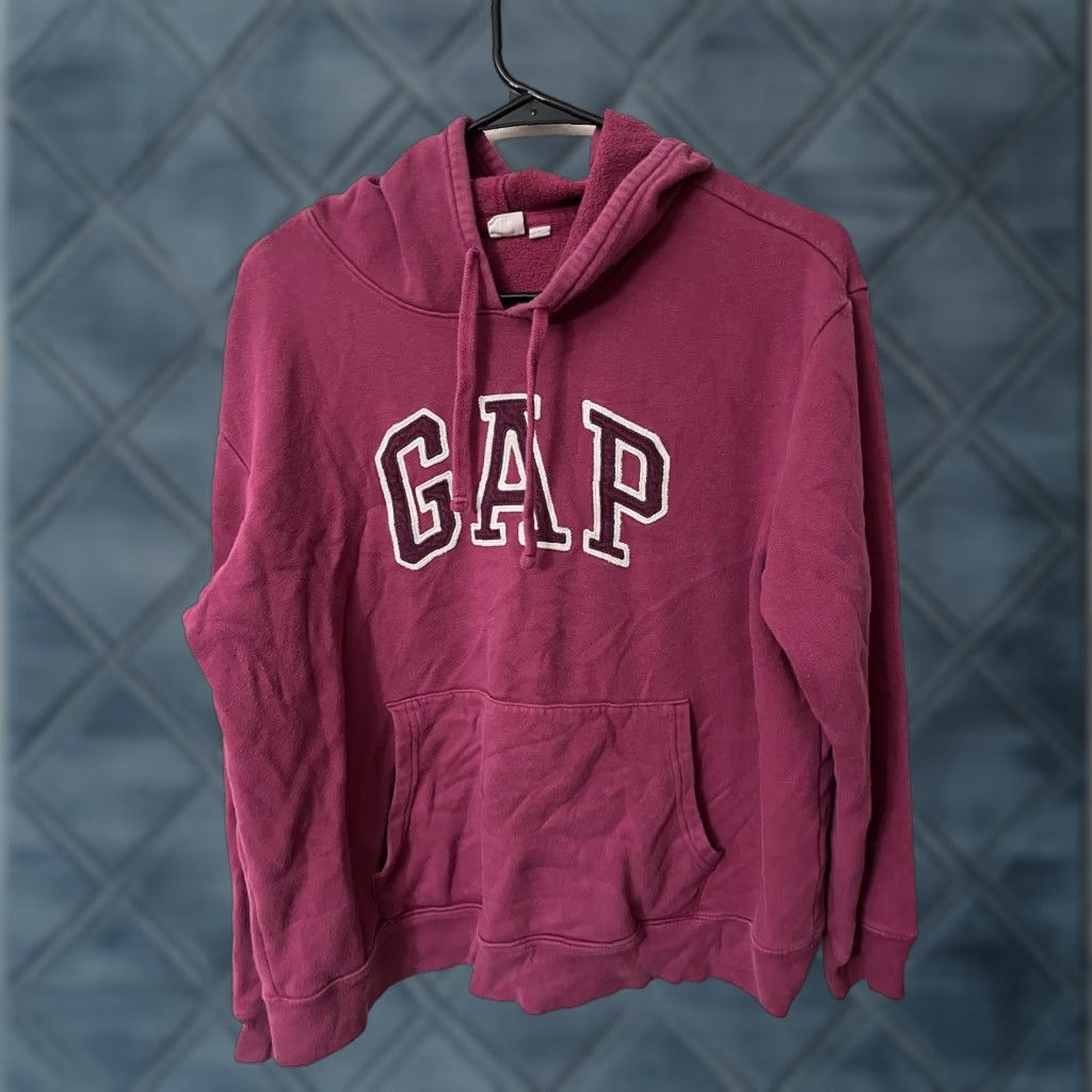 Gap Gap Logo Pink Color Hoodie Large L Warm Tone Cozy Pink Size L / US 10 / IT 46 - 1 Thumbnail