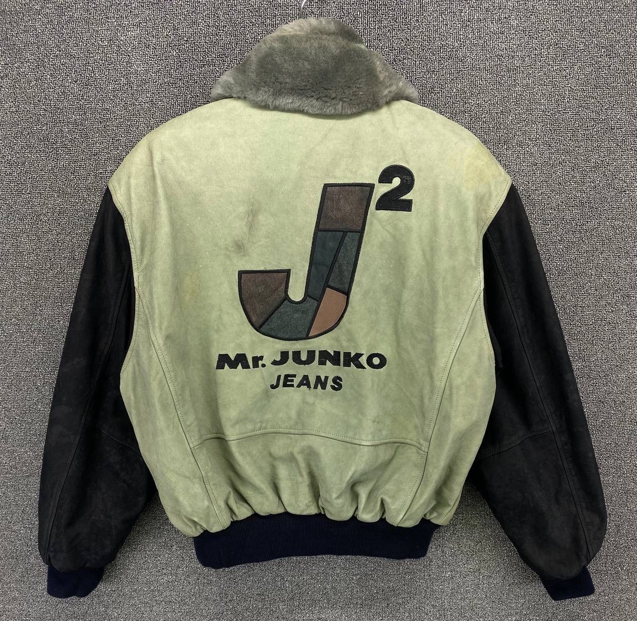 Japanese Brand Vintage Mr Junko Jeans Varsity Leather Jacket Size US M / EU 48-50 / 2 - 1 Thumbnail