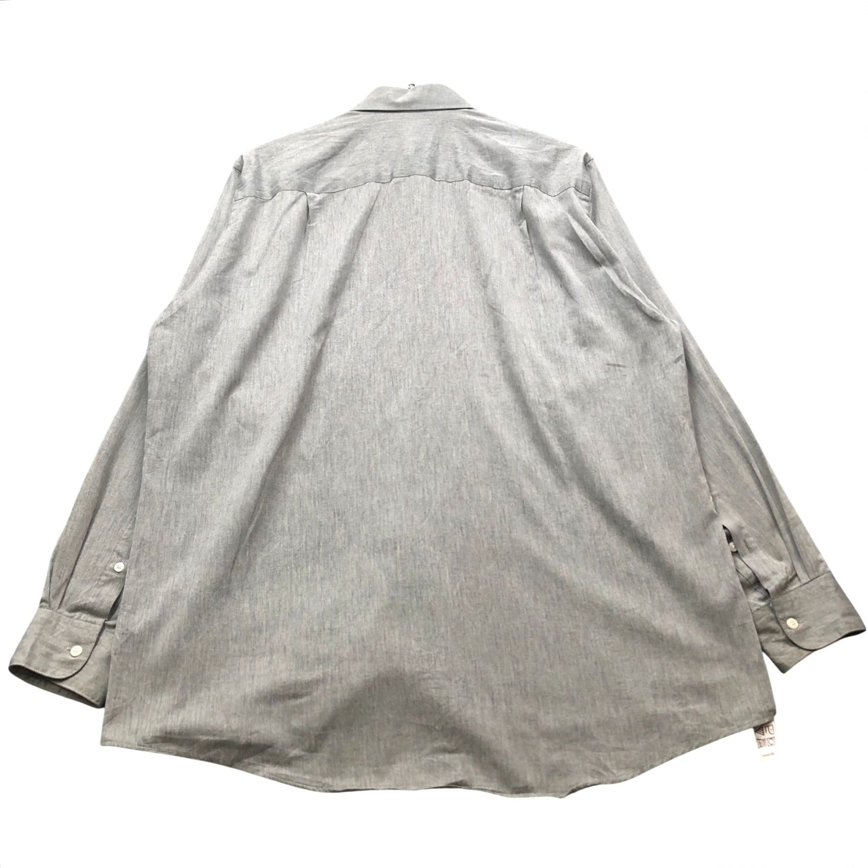 Etienne Aigner VINTAGE Etienne Aigner Button Up Shirt Mens Size 16 34-35 L Pocket Gray Button-Down Long Sleeve Collared Casual Travel All Seasons Size US L / EU 52-54 / 3 - 2 Thumbnail