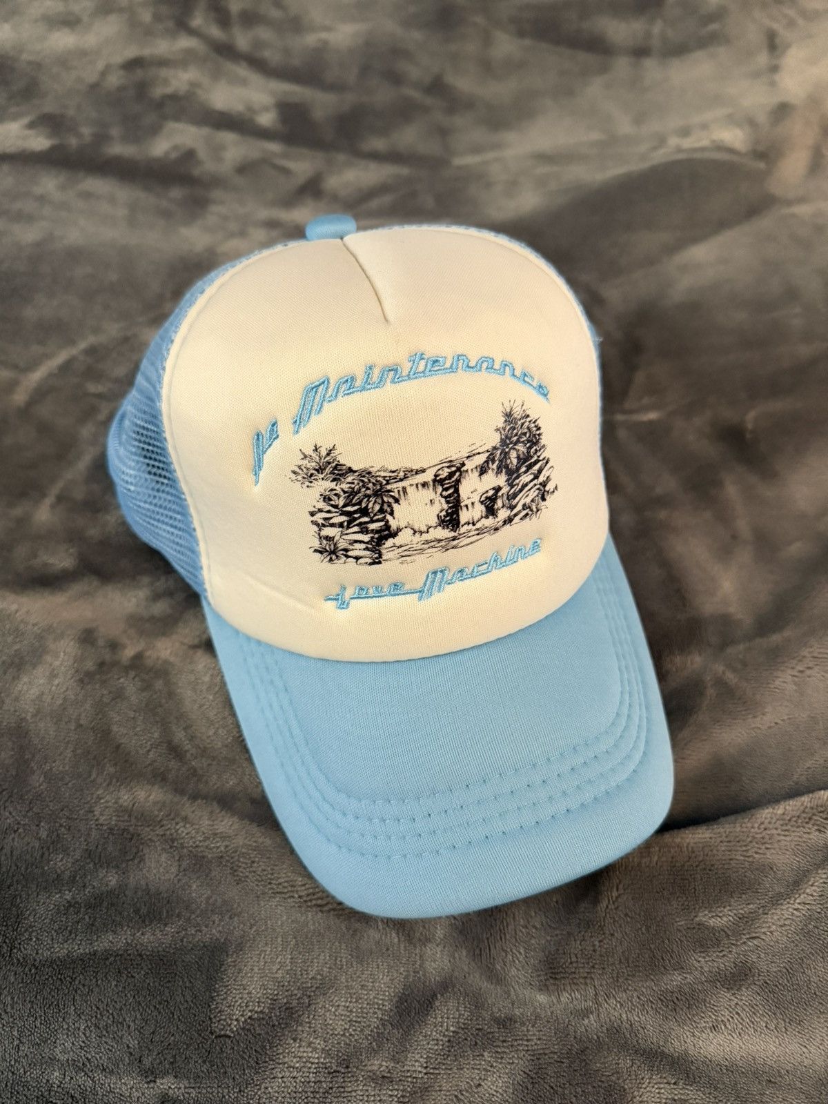 No Maintenance No Maintenance Love Machine Blue Trucker Hat Size ONE SIZE - 5 Thumbnail