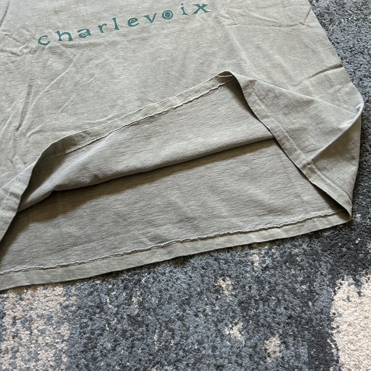 Vintage CHARLEVOiX MiCHiGAN FiSH SiNGLE STiTCH ONEiTA POWER TEE SAGE Size US XL / EU 56 / 4 - 7 Thumbnail