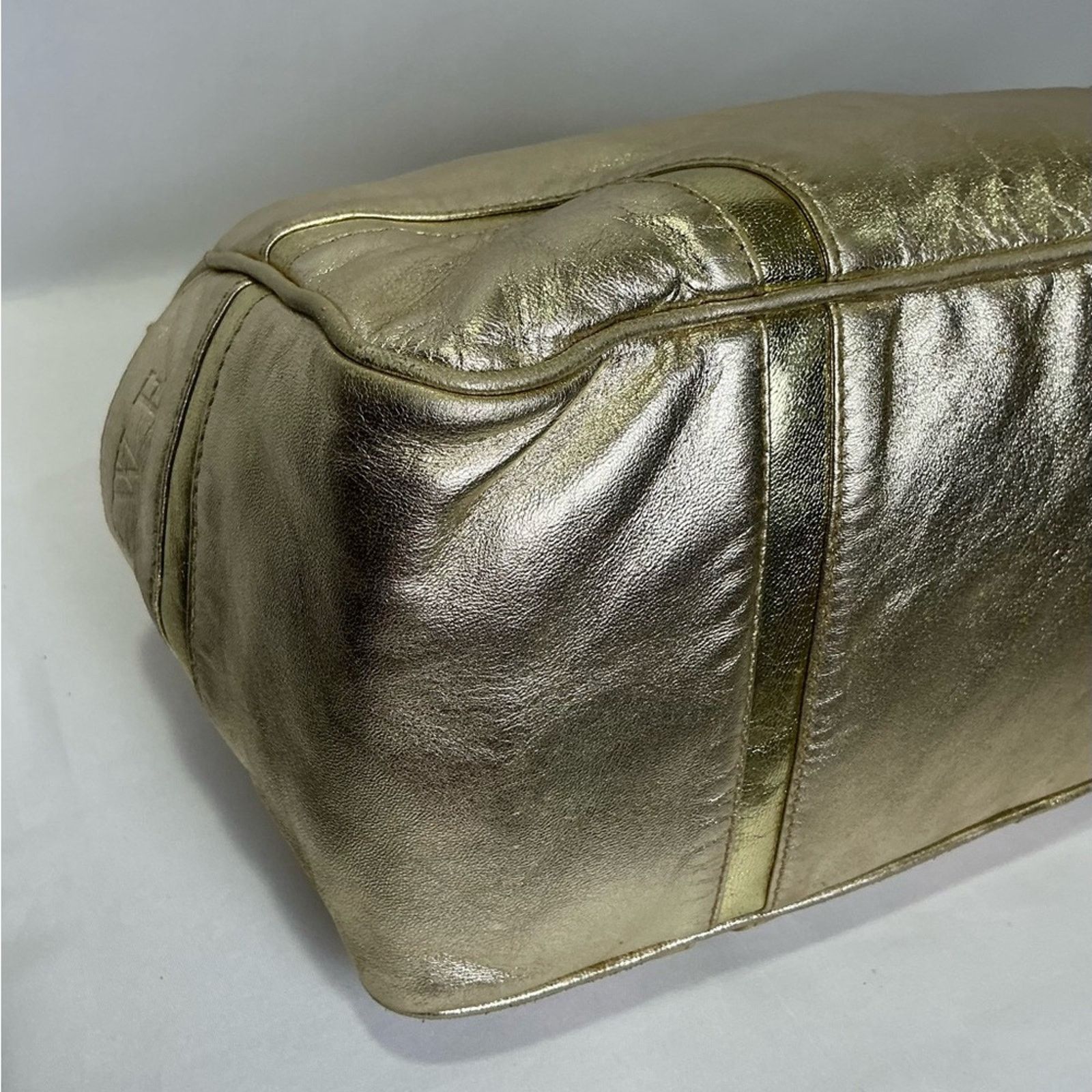 Loewe Loewe Leather Gold Amazona Satchel Bag with Glossy Finish Size ONE SIZE - 12 Thumbnail