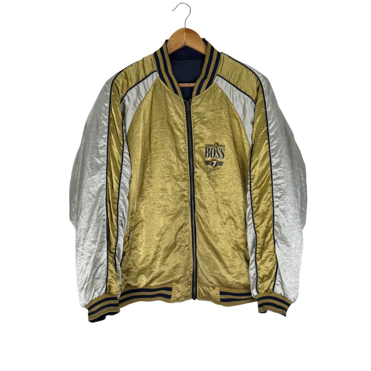 Japanese Brand 🌟SUNTORY BOSS COFFEE REVERSIBLE MA-1 BOMBER JACKET Size US L / EU 52-54 / 3 - 1 Thumbnail
