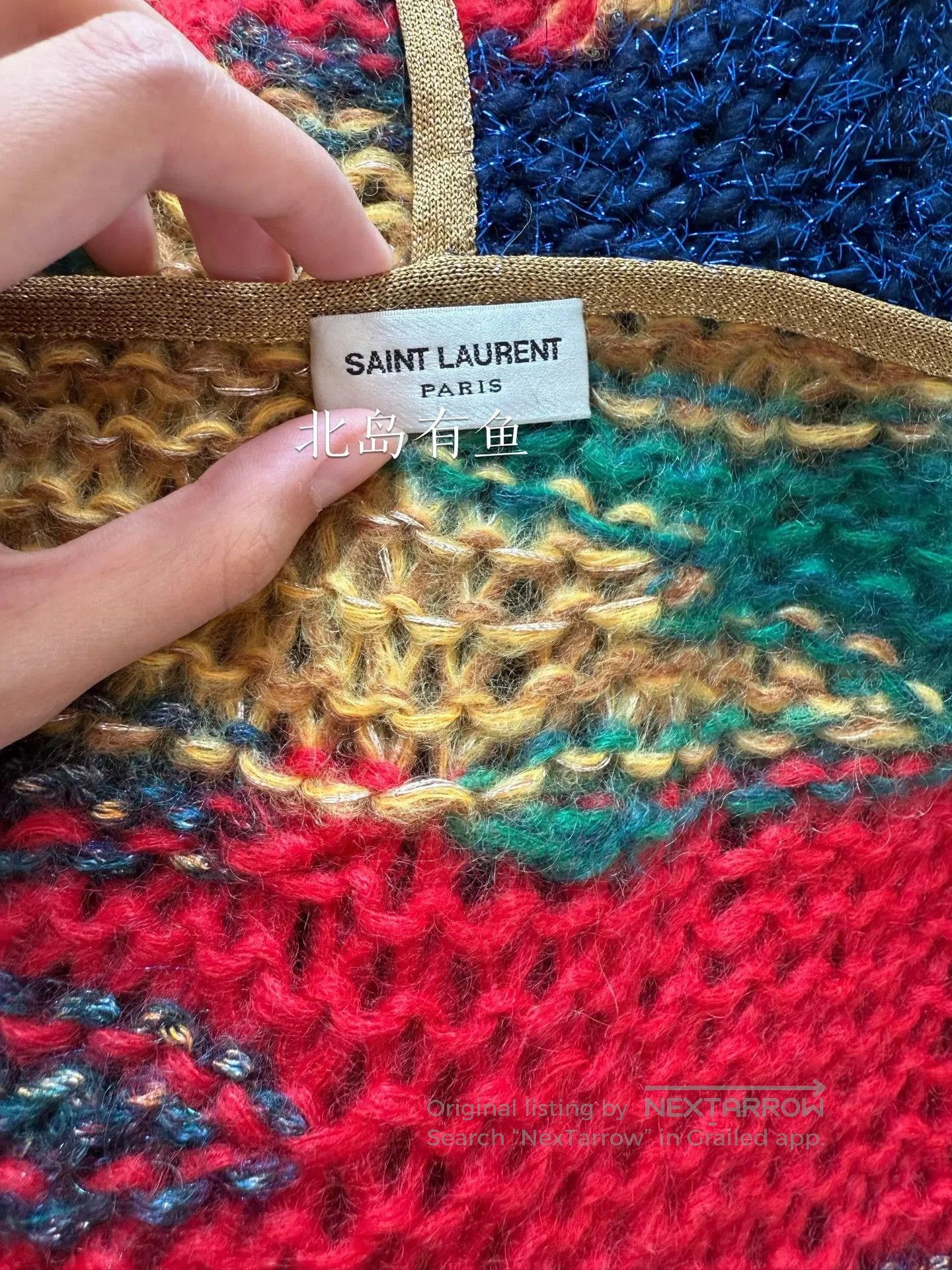 Saint Laurent Paris Saint Laurent Colorful Knit Cardigan. Size M / US 6-8 / IT 42-44 - 4 Thumbnail