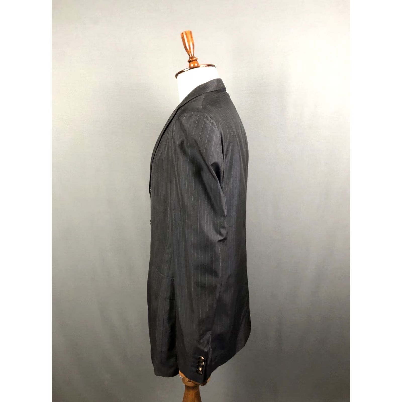 Boglioli Boglioli Blazer Silk Men 54 Black Striped Shirt? Size 54R - 2 Thumbnail