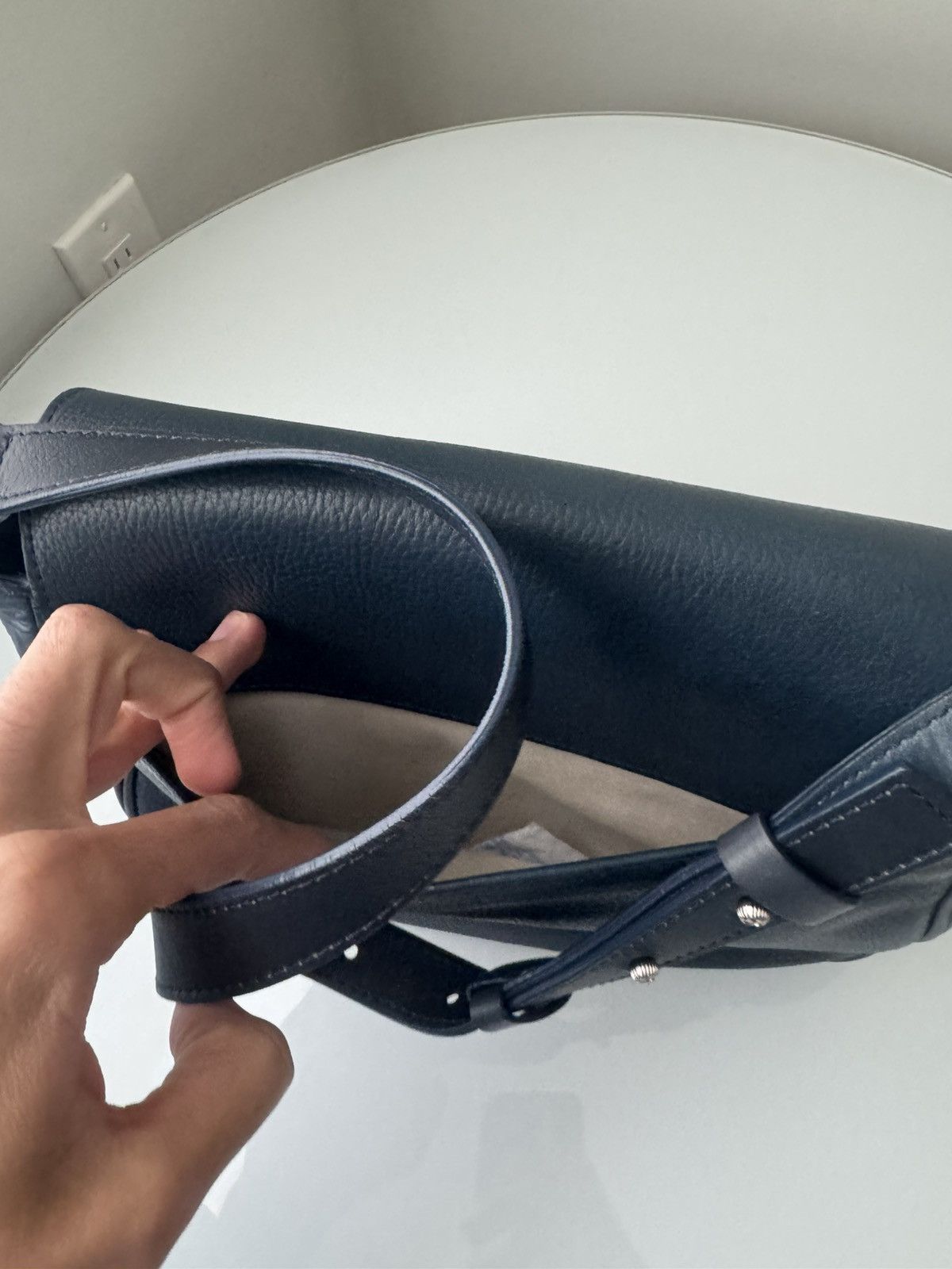 Shinola Shinola Blue Leather Shoulder Messenger Flap Bag Size ONE SIZE - 20 Thumbnail