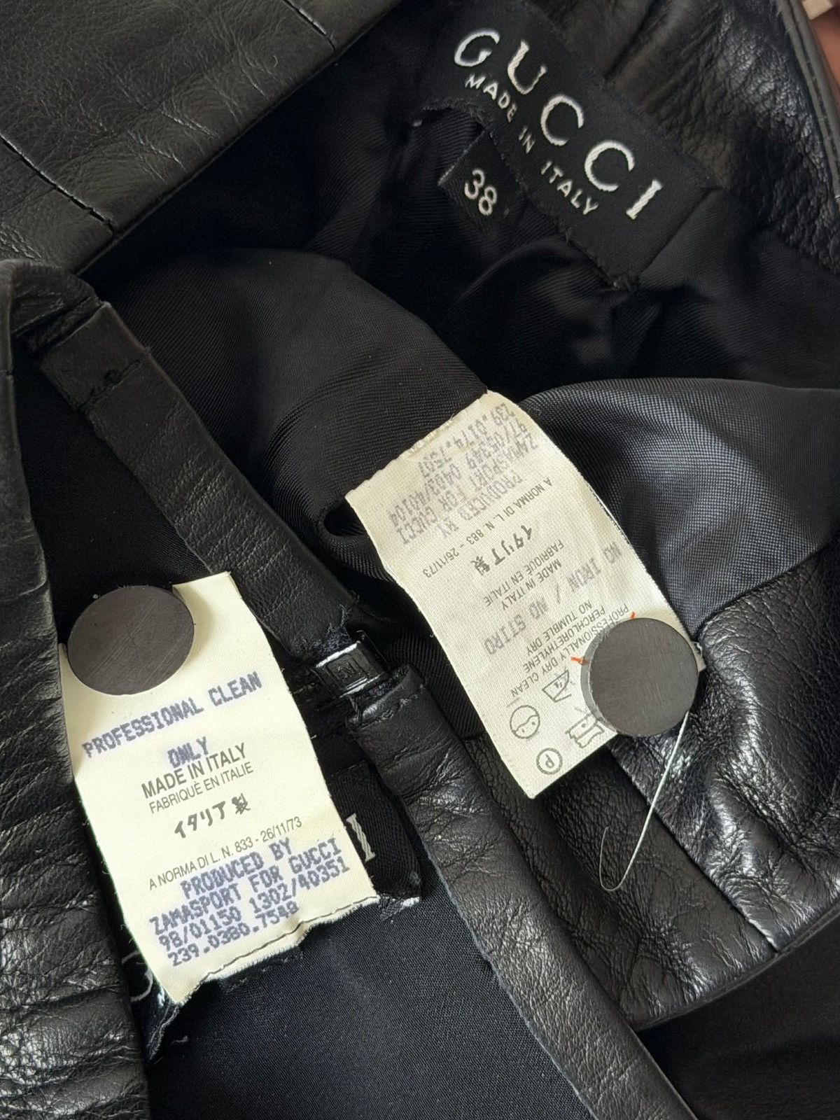 Gucci 1997-1998 Gucci by Tom Ford Black Leather Tube & Pants Set Size S / US 4 / IT 40 - 22 Thumbnail