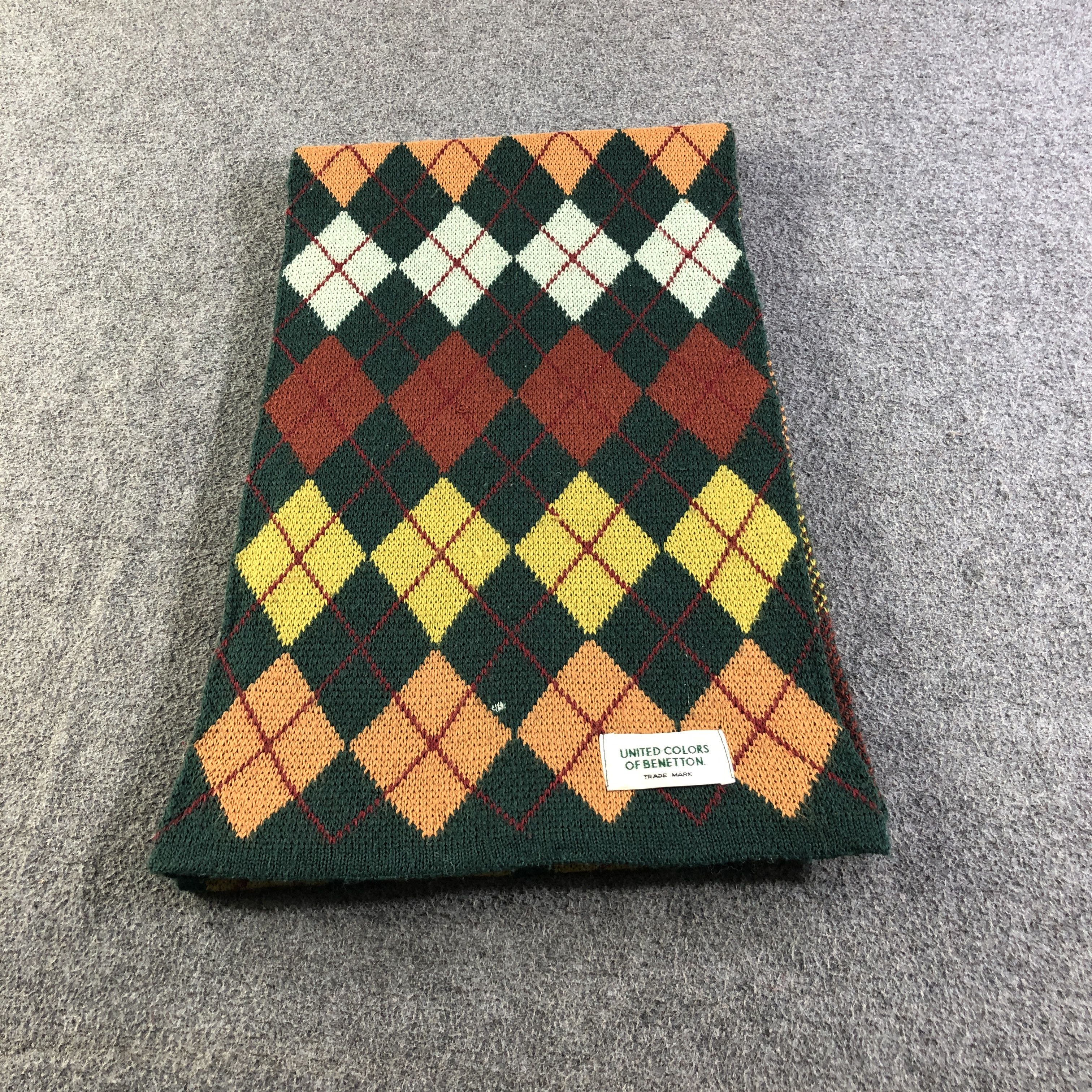 United Colors Of Benetton United Colors Of Benetton Wool Scarf Muffler V2776 Size ONE SIZE - 2 Thumbnail