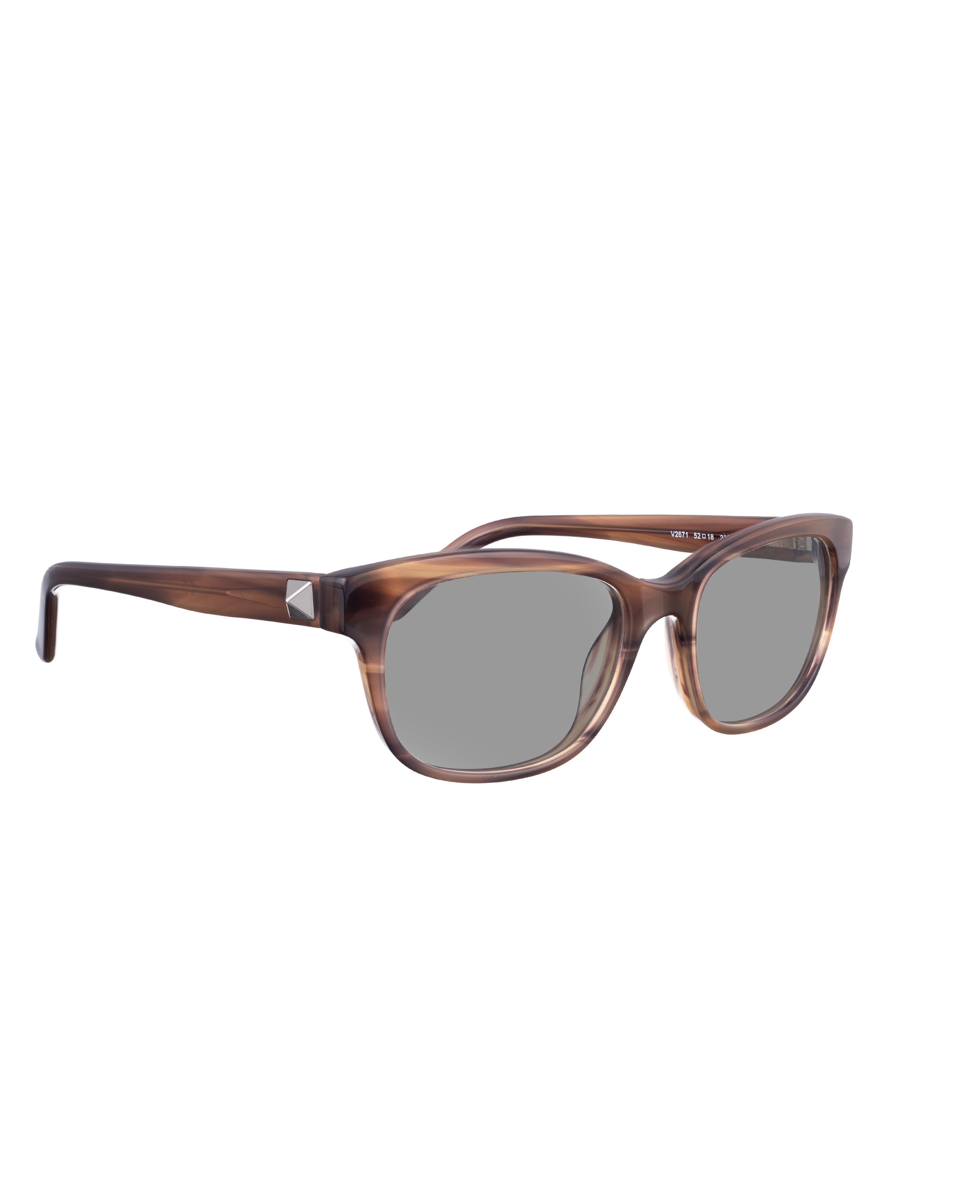 Valentino Valentino 00s Brown Nerdy Sunglasses with Studs Size ONE SIZE - 1 Thumbnail