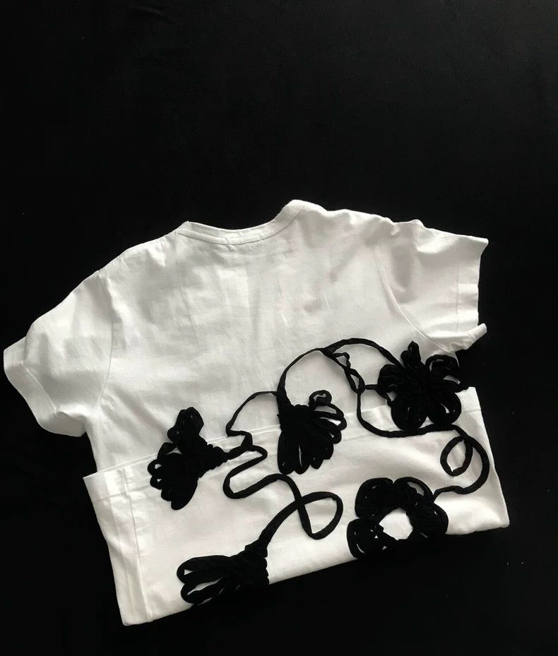 Comme des Garcons Comme Des Garcons Handmade floral cotton T-shirt 2502-Nex Size S / US 4 / IT 40 - 6 Thumbnail