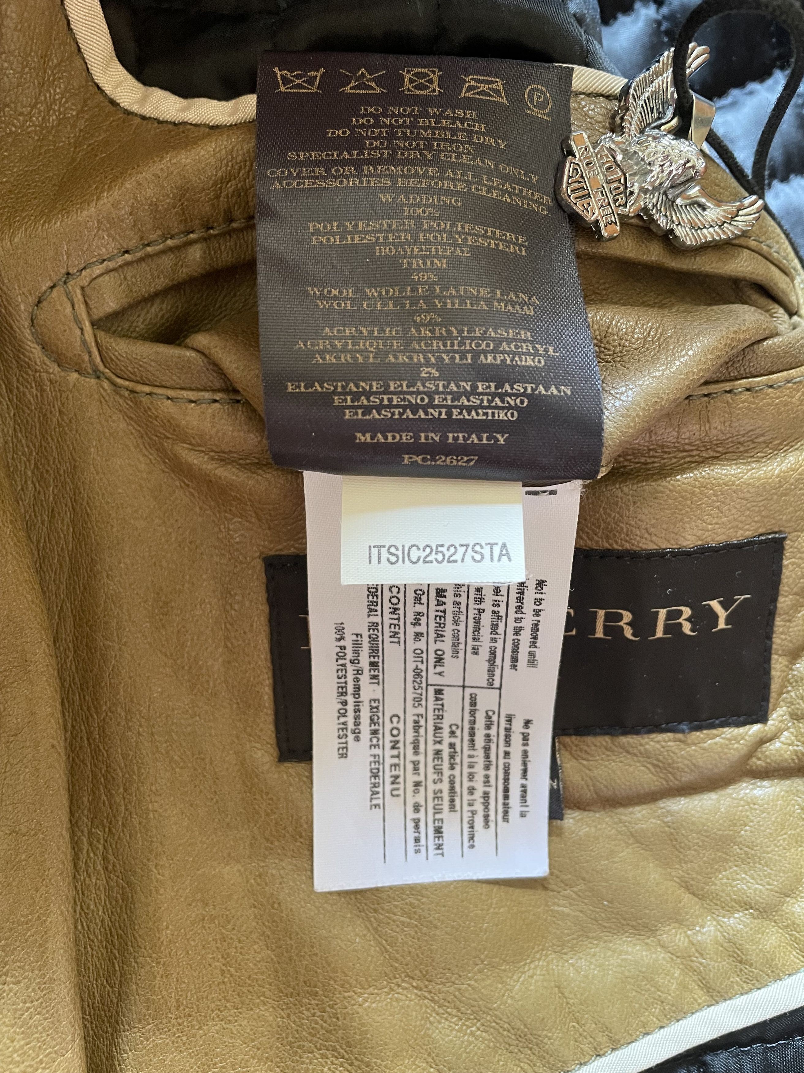 Burberry Burberry Leather Avirex Bomber Jacket Size US L / EU 52-54 / 3 - 9 Thumbnail