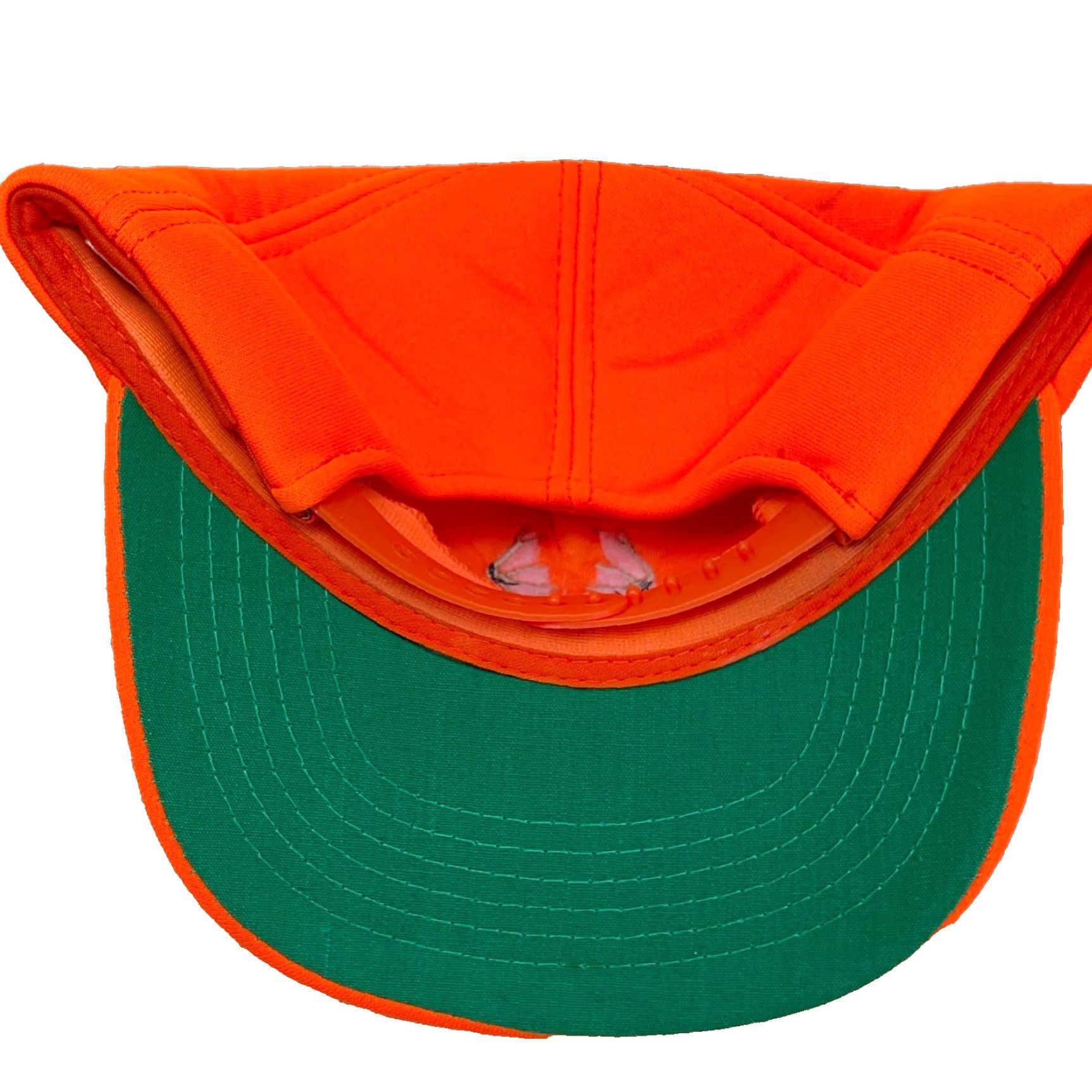 Vintage Vintage Duckbay Trucker Hat Cap Snapback Insulated 90s Deer Hunting Orange Camouflage Twill Cotton Adjustable Mens Casual Workwear Hat Size 44L - 4 Thumbnail