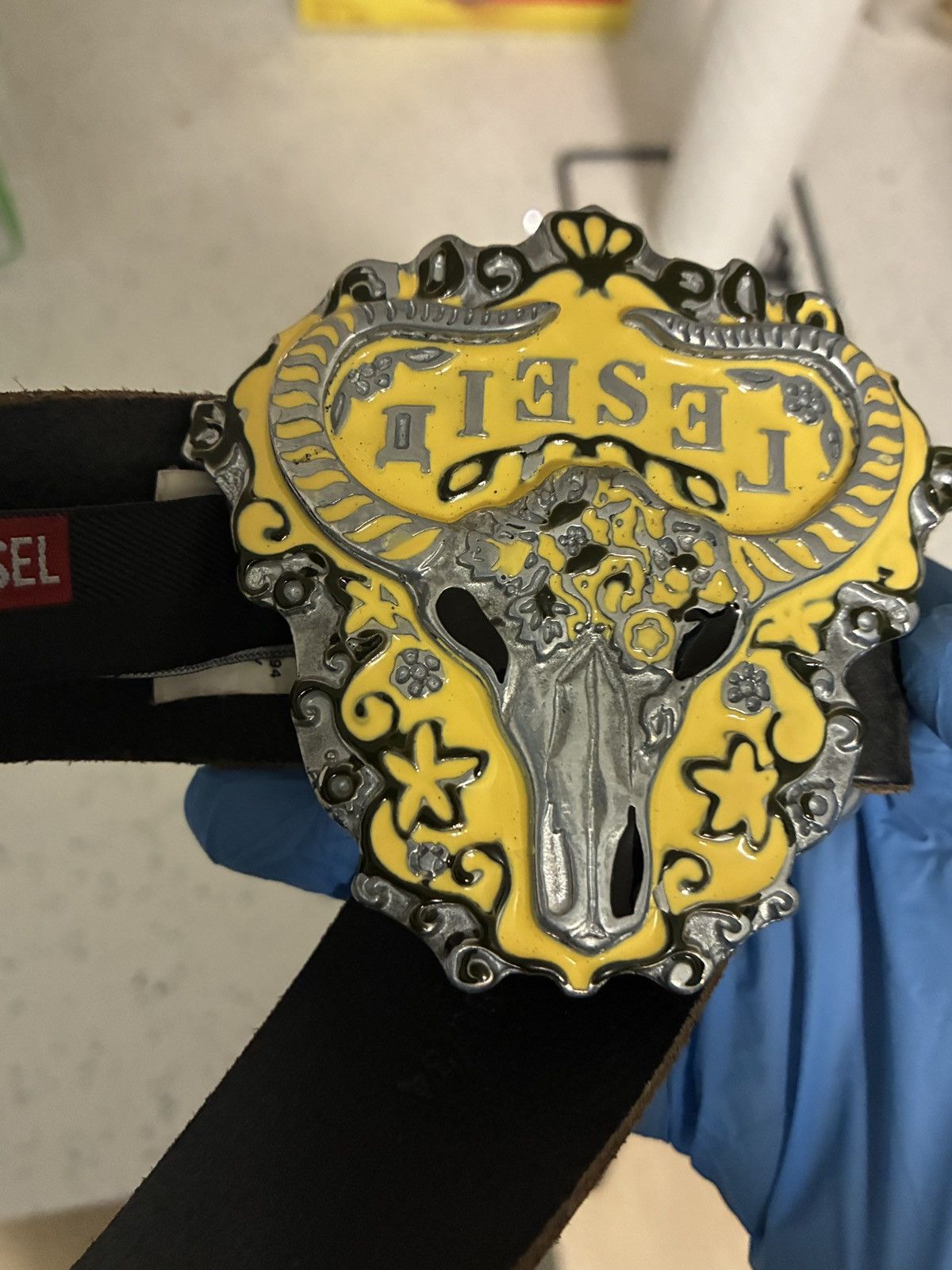 Diesel Diesel Leather Belt Size 28 - 2 Thumbnail