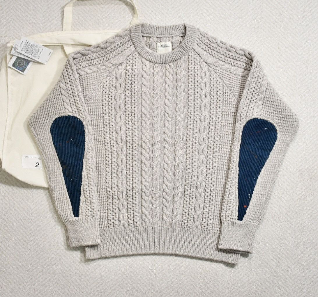 Visvim Visvim Fisherman Cable Knit Kofu Albacore Size US M / EU 48-50 / 2 - 2 Thumbnail
