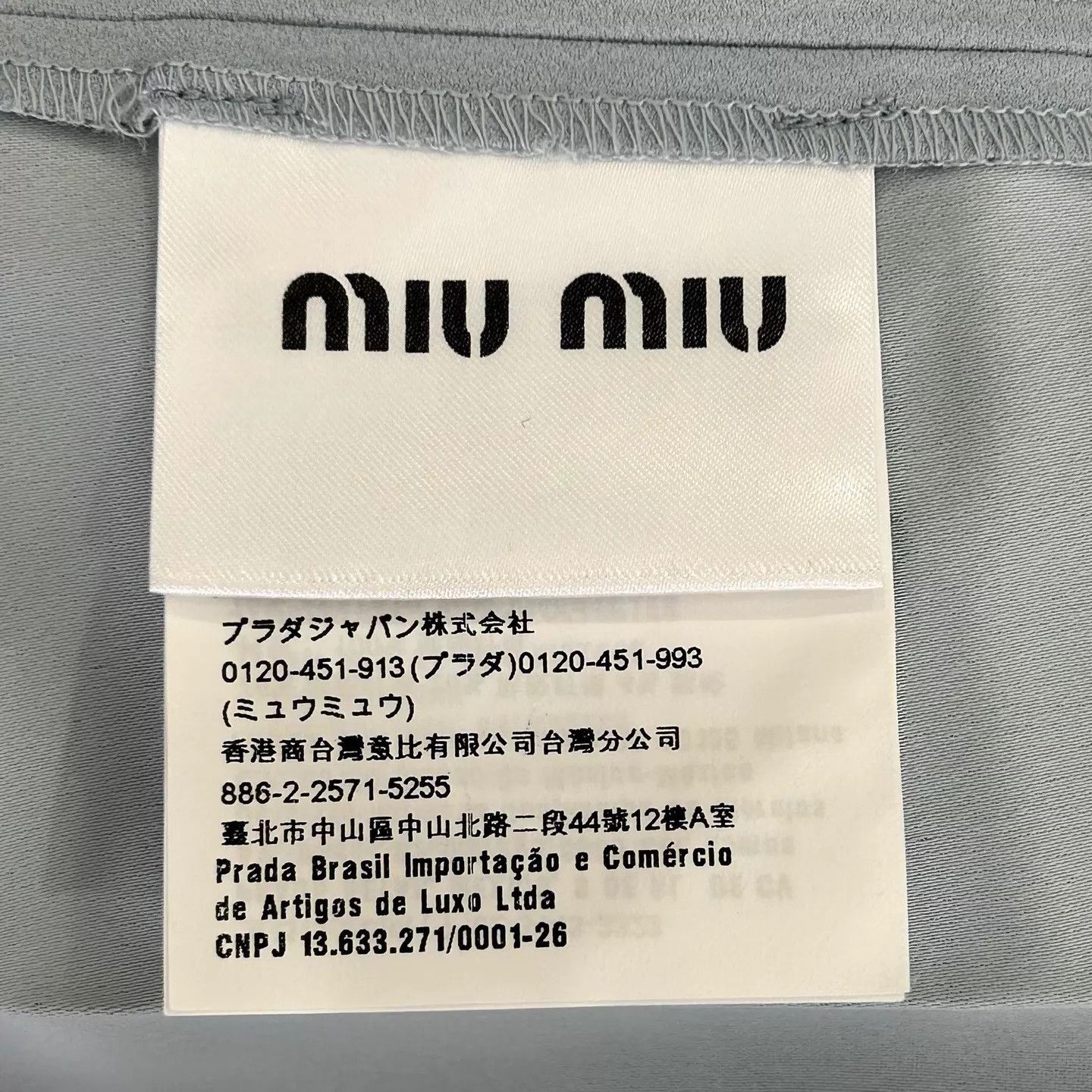 Miu Miu MIU MIU New Ruffled Sleeveless Blue 36 Dress Size XS / US 0-2 / IT 36-38 - 4 Thumbnail