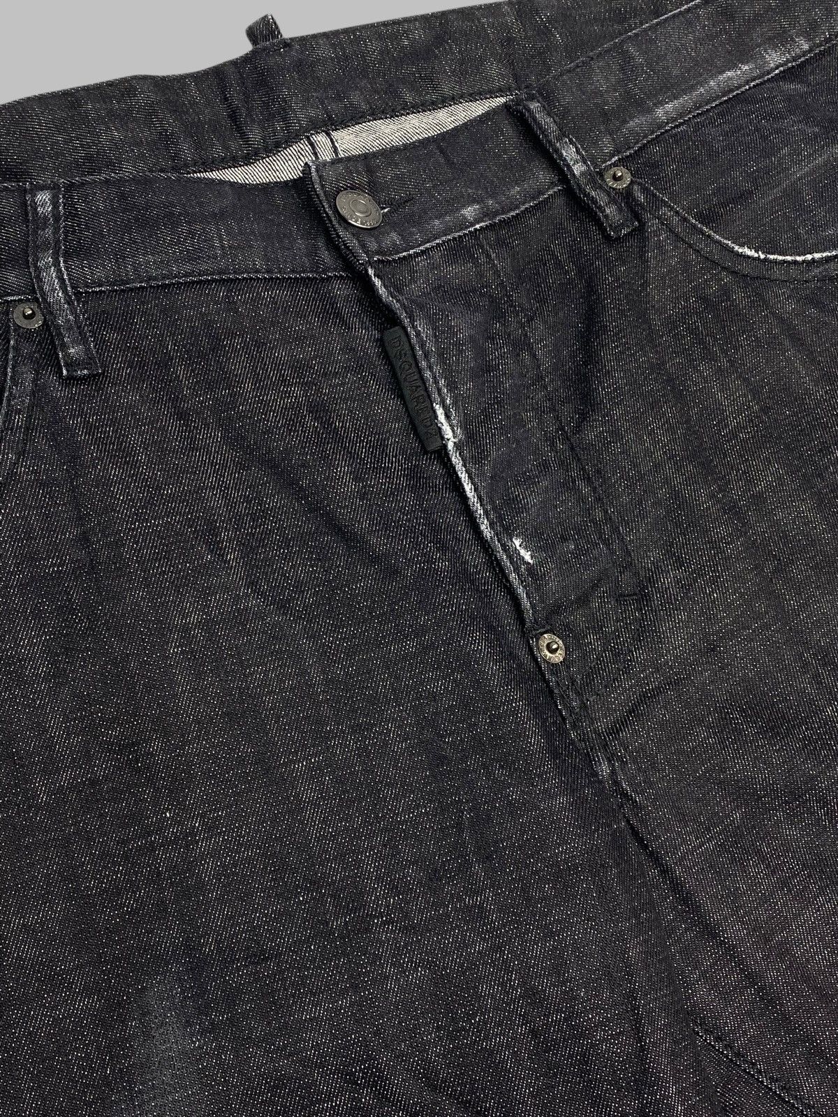 Dsquared2 🔥 DSQUARED2 SKATER JEANS BLACK ITALIAN DENIM Y2K VIBES Size US 34 / EU 50 - 5 Thumbnail