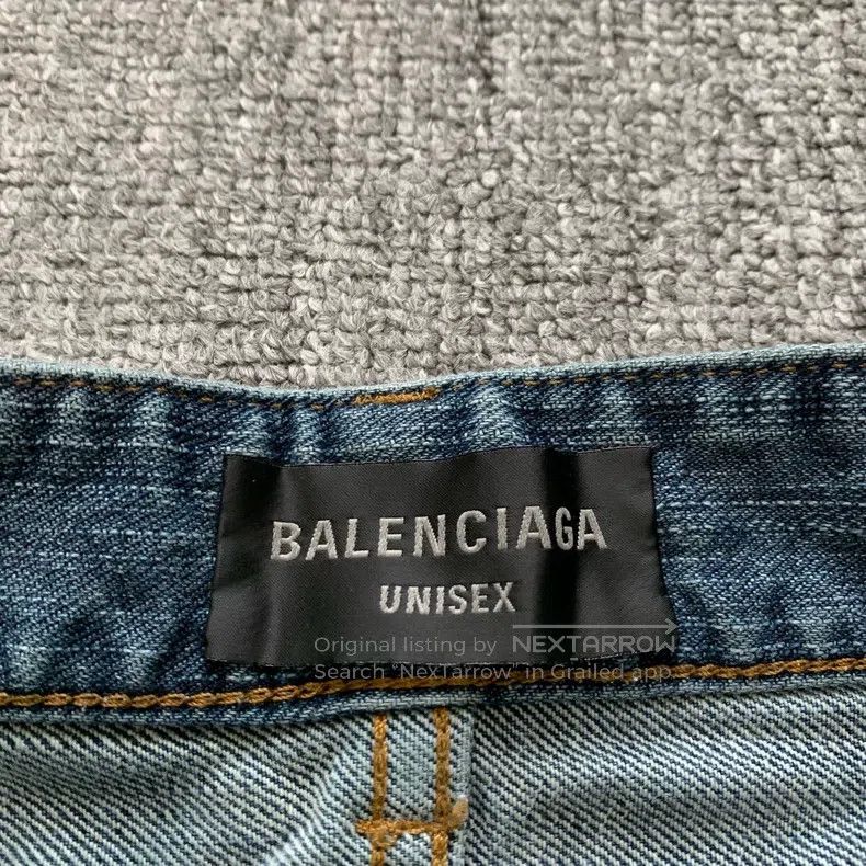 Balenciaga Balenciaga size M Dragon totem drawstring to make old jean Size US 27 - 8 Thumbnail