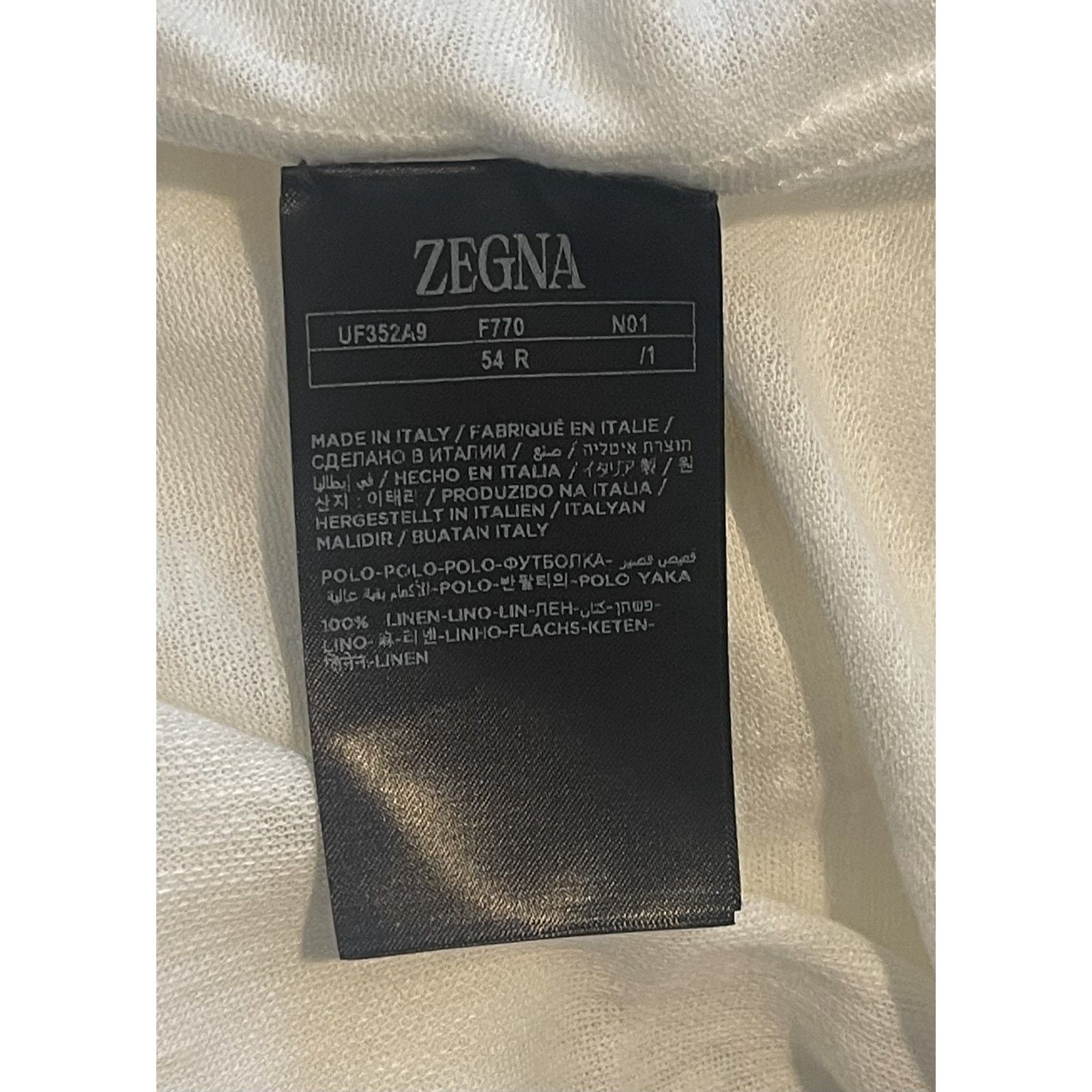 Ermenegildo Zegna $1250 NWT Ermenegildo Zegna Oasi Shirt White Linen 2XL/56 Size US XXL / EU 58 / 5 - 6 Thumbnail