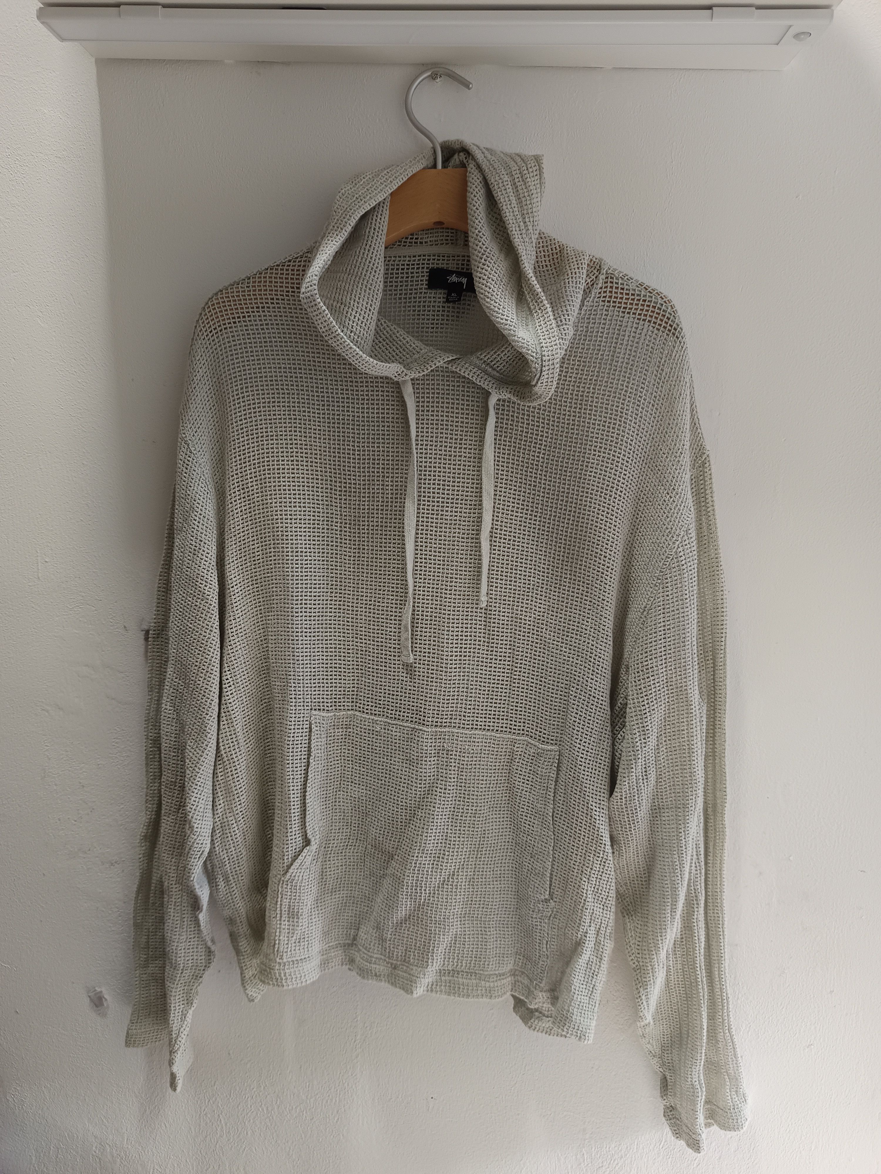 Stussy Stussy mesh knit hoodie Size US XL / EU 56 / 4 - 1 Thumbnail