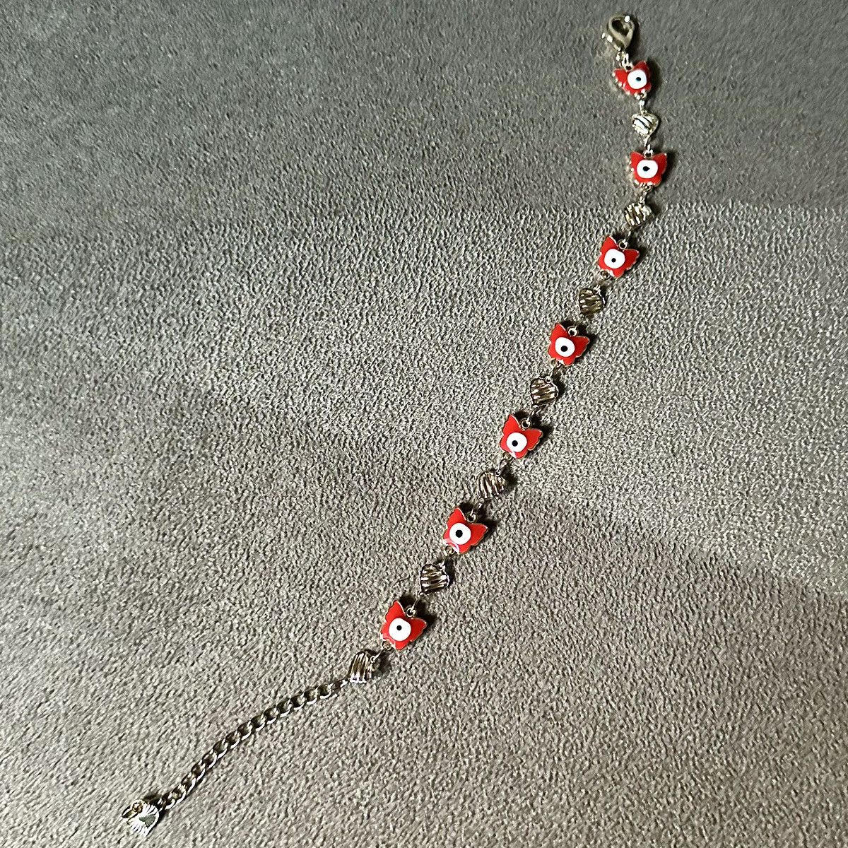 Other 🌿Red Evil Eye Charm Bracelet - 18K Gold🌿 Size ONE SIZE - 2 Thumbnail