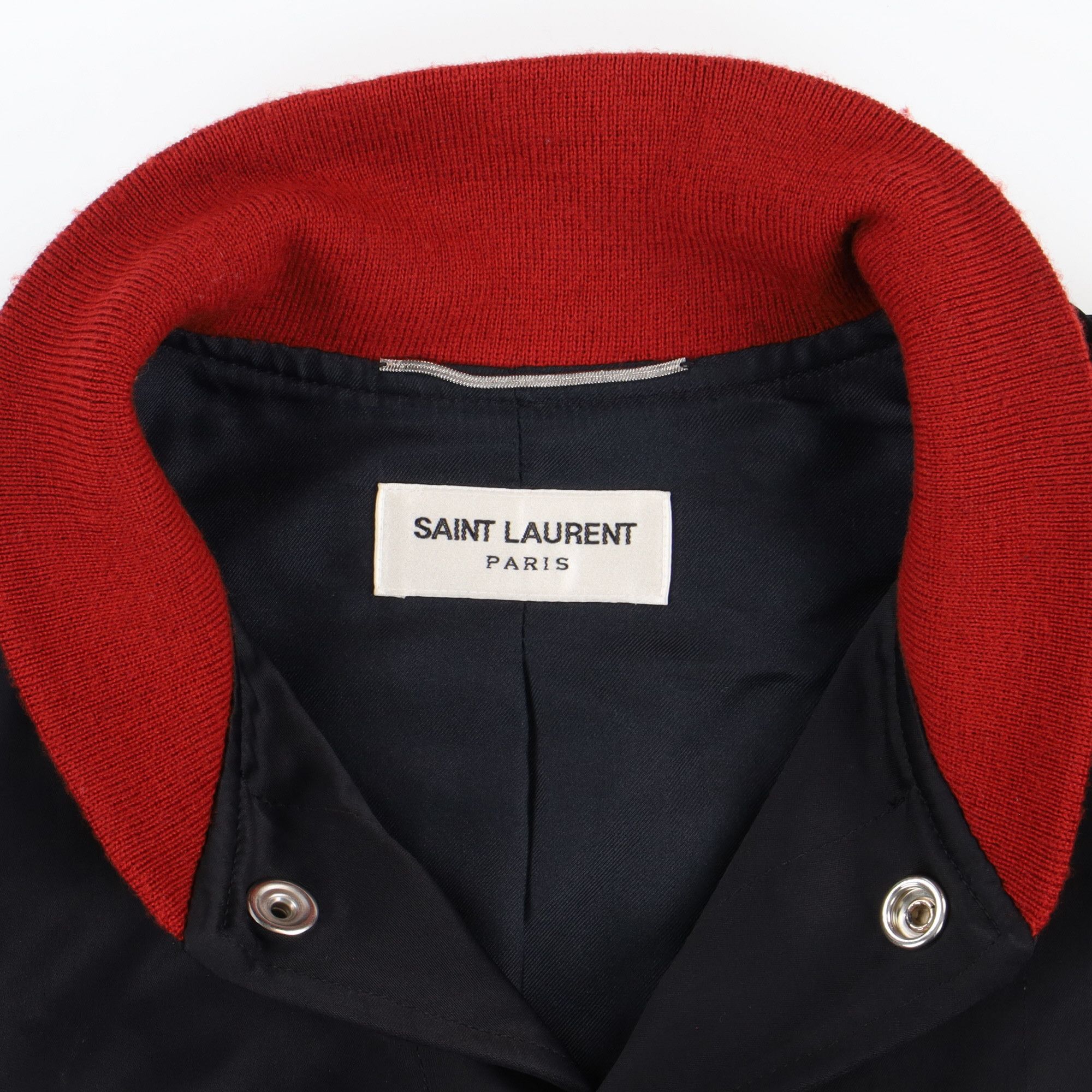 Saint Laurent Paris Black Mr X Sequin Embellished Bomber Jacket Size US S / EU 44-46 / 1 - 7 Thumbnail