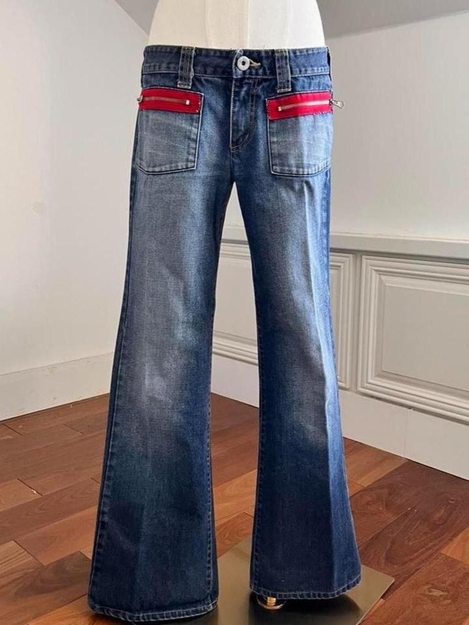 Other Mooks 90s Aussie VINTAGE low rise flare jeans size -30 Size 30" / US 8 / IT 44 - 1 Thumbnail