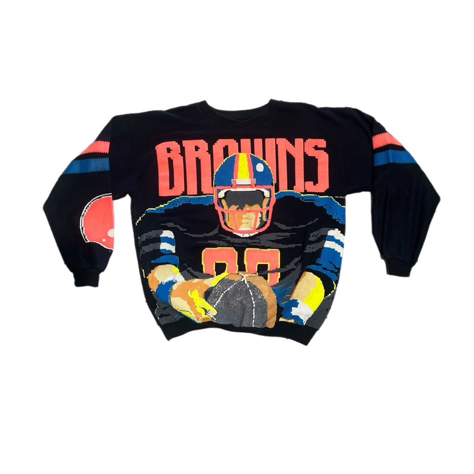 Vintage Vintage 89 Caribe Sportswear NFL Cleveland Browns Sweatshirt Size US L / EU 52-54 / 3 - 1 Thumbnail
