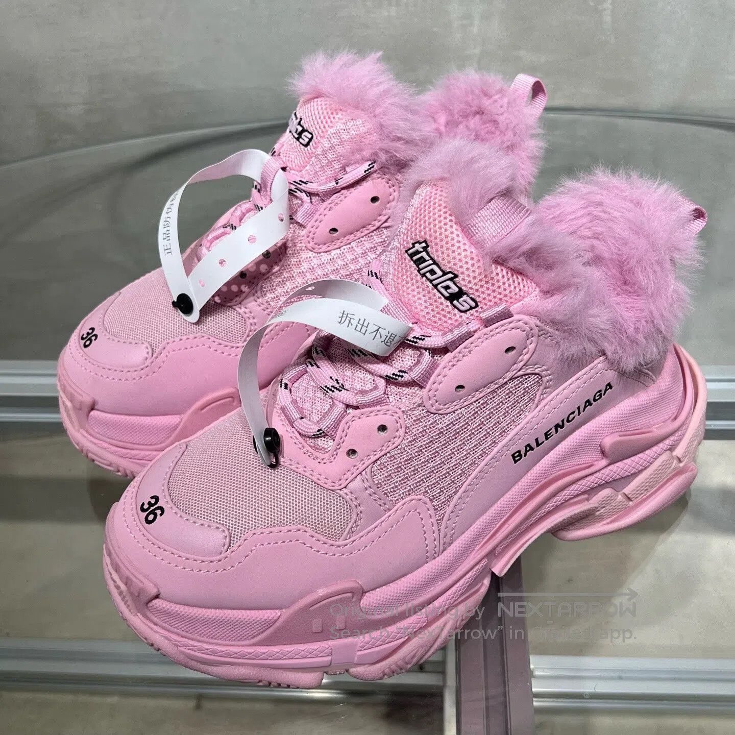 Balenciaga Balenciaga Ripples Dad Shoes in Pink Size US 5.5 / IT 35.5 - 1 Thumbnail