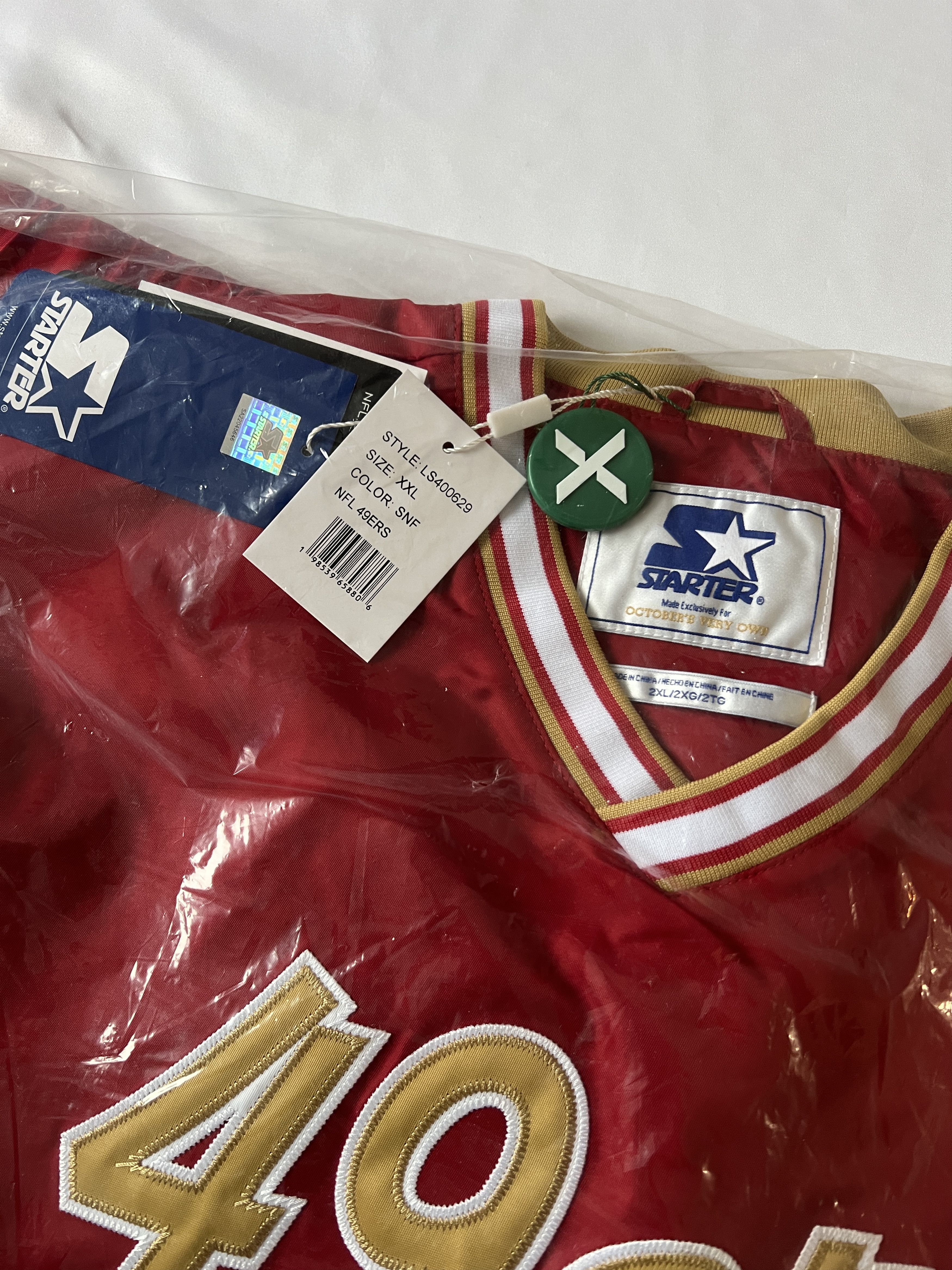 Drake OVO x NFL SAN FRANCISCO 49ER STARTER TRAINER PULLOVER JACKET Size US XXL / EU 58 / 5 - 7 Thumbnail