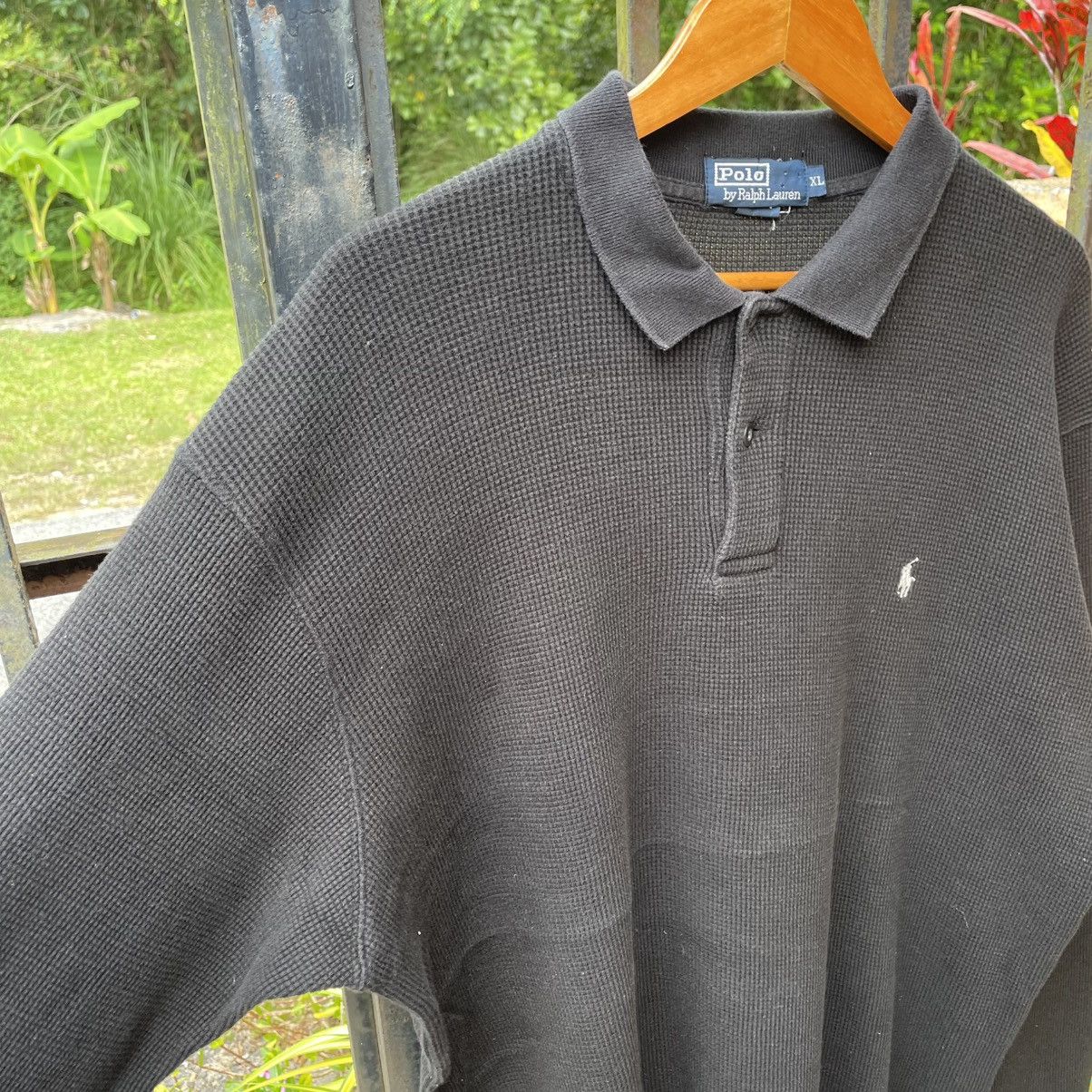 Polo Ralph Lauren 🔥Vintage Polo Ralph Lauren Long Sleeves Waffle Polos Shirts Size US XL / EU 56 / 4 - 7 Thumbnail