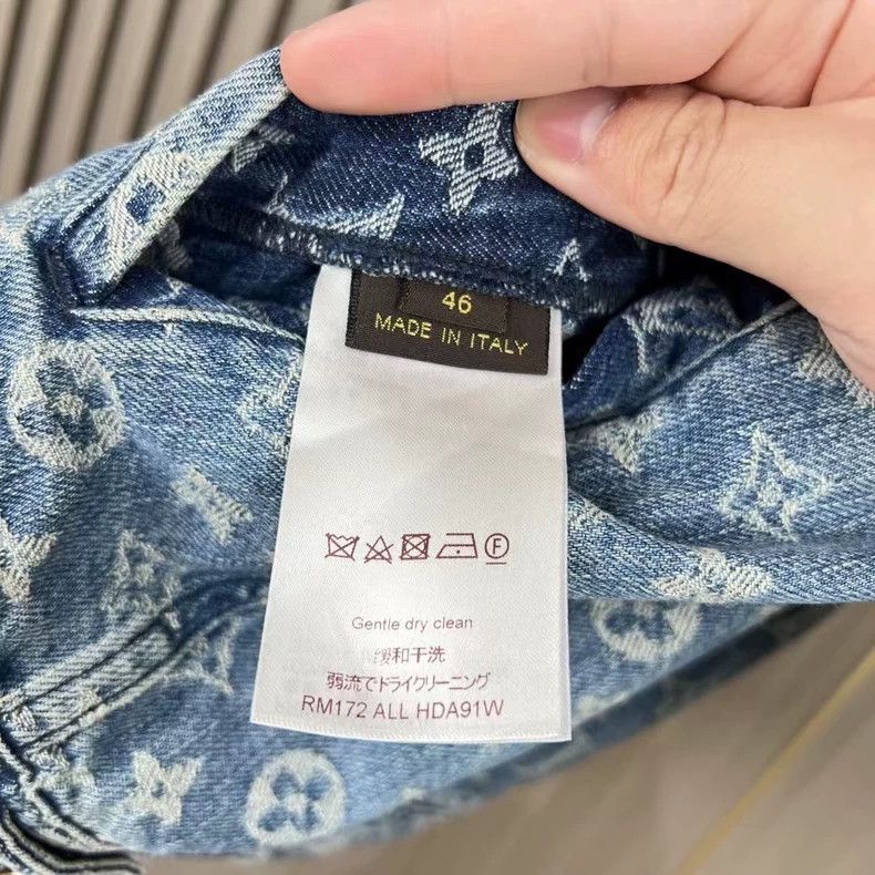 Louis Vuitton LOUIS VUITTON Supreme full print denim jacket 2504-Nextarro Size US S / EU 44-46 / 1 - 8 Thumbnail