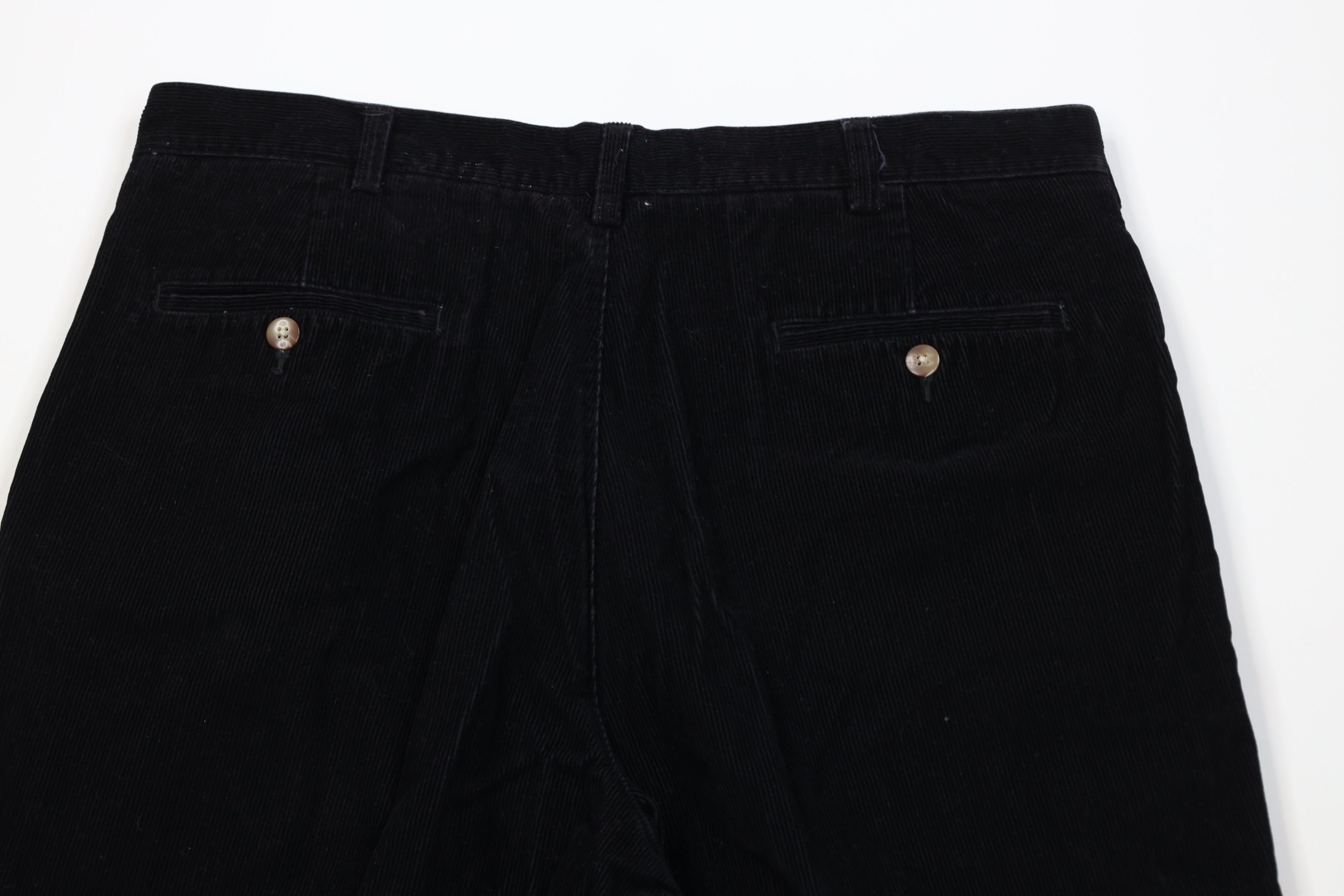 Vintage Vintage 90s Streetwear Wide Leg Corduroy Chino Pants Black Size US 36 / EU 52 - 10 Thumbnail