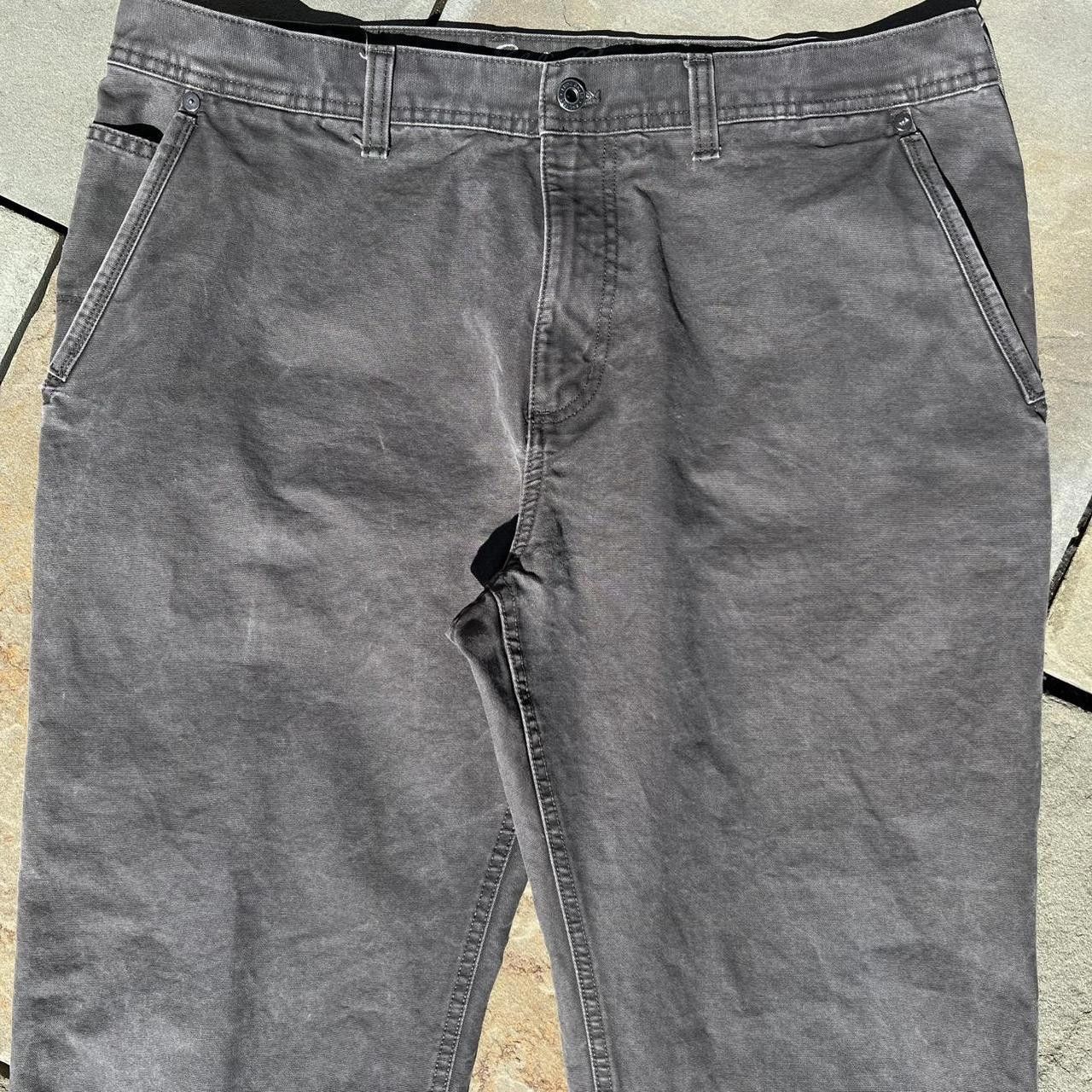 Eddie Bauer Grey Garment Dyed Canvas Utility Work Pants Size US 38 / EU 54 - 2 Thumbnail