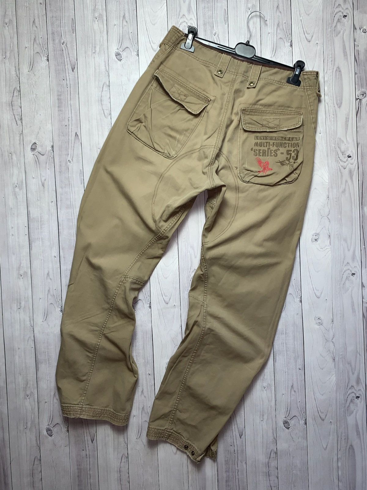 Levi's × Levi's Vintage Clothing × Vintage Levis Cargo joggers vintage pants multi Pocket rare size 34 Size US 34 / EU 50 - 5 Thumbnail