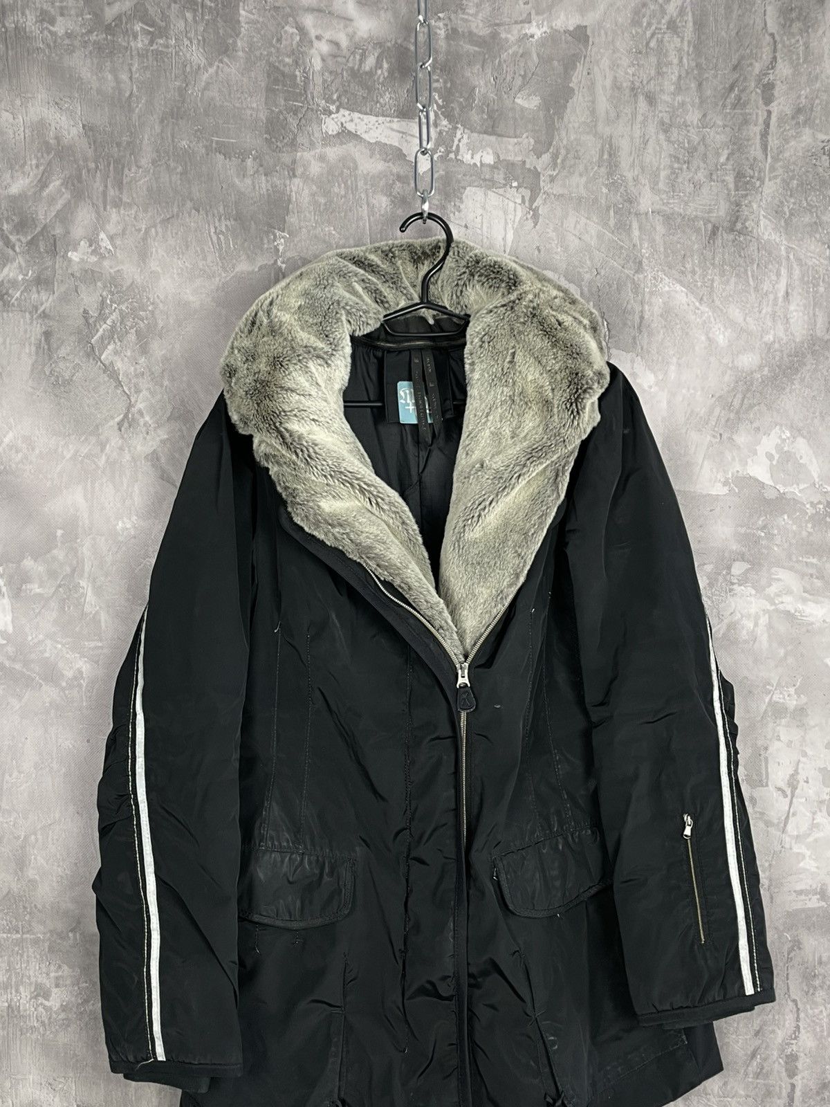 Marithe + Francois Girbaud Marithe Francois Girbaud Y2K Faux Fur Collar jacket Size M / US 6-8 / IT 42-44 - 2 Thumbnail