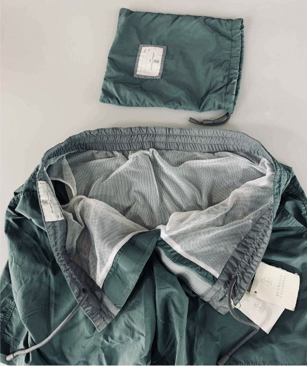 Brunello Cucinelli Brunello Cucinelli 🇮🇹 Dark Emerald Resort Swim Shorts XL NWT Size US 38 / EU 54 - 11 Thumbnail