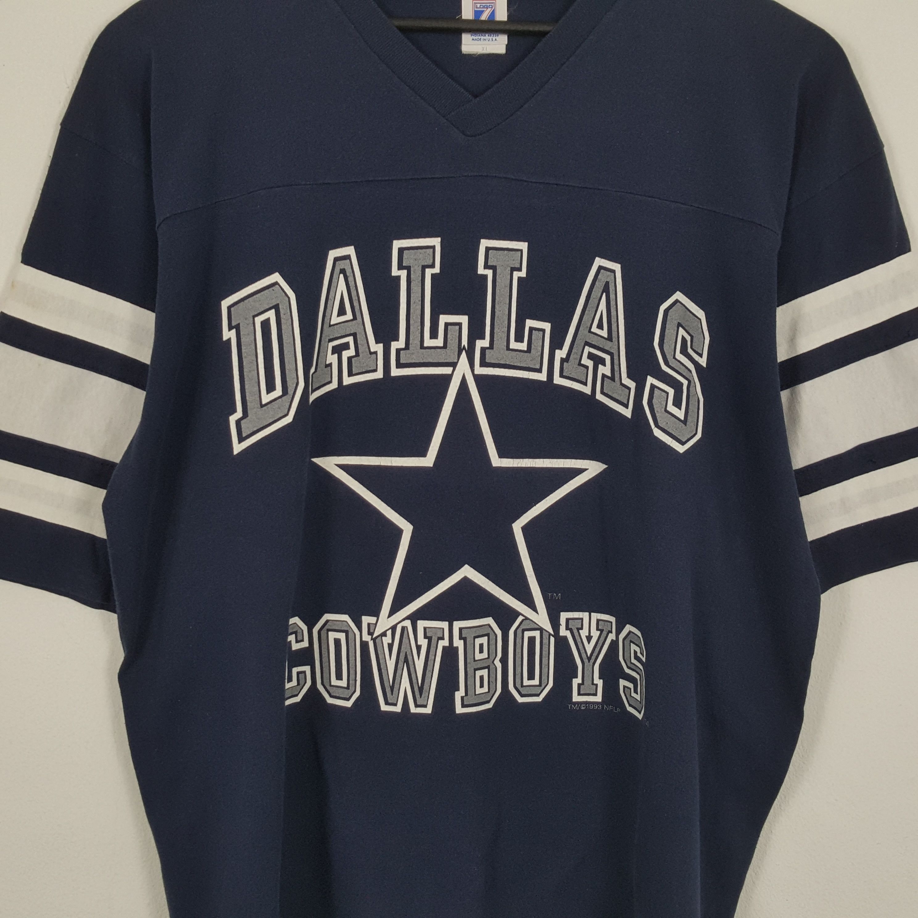 Logo 7 × NFL × Vintage DALLAS COWBOYS NFL American Football Team Vintage Tshirt Size US XXL / EU 58 / 5 - 2 Thumbnail