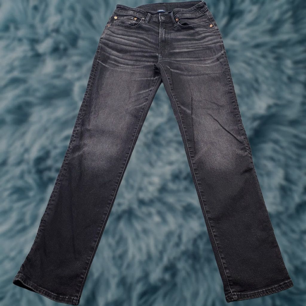 American Eagle Outfitters American Eagle Outfitters Jeans Womens Size 29 Black Denim Athletic Straight Leg 5-Pocket Design Size 24" / US 00 / IT 34 - 1 Thumbnail