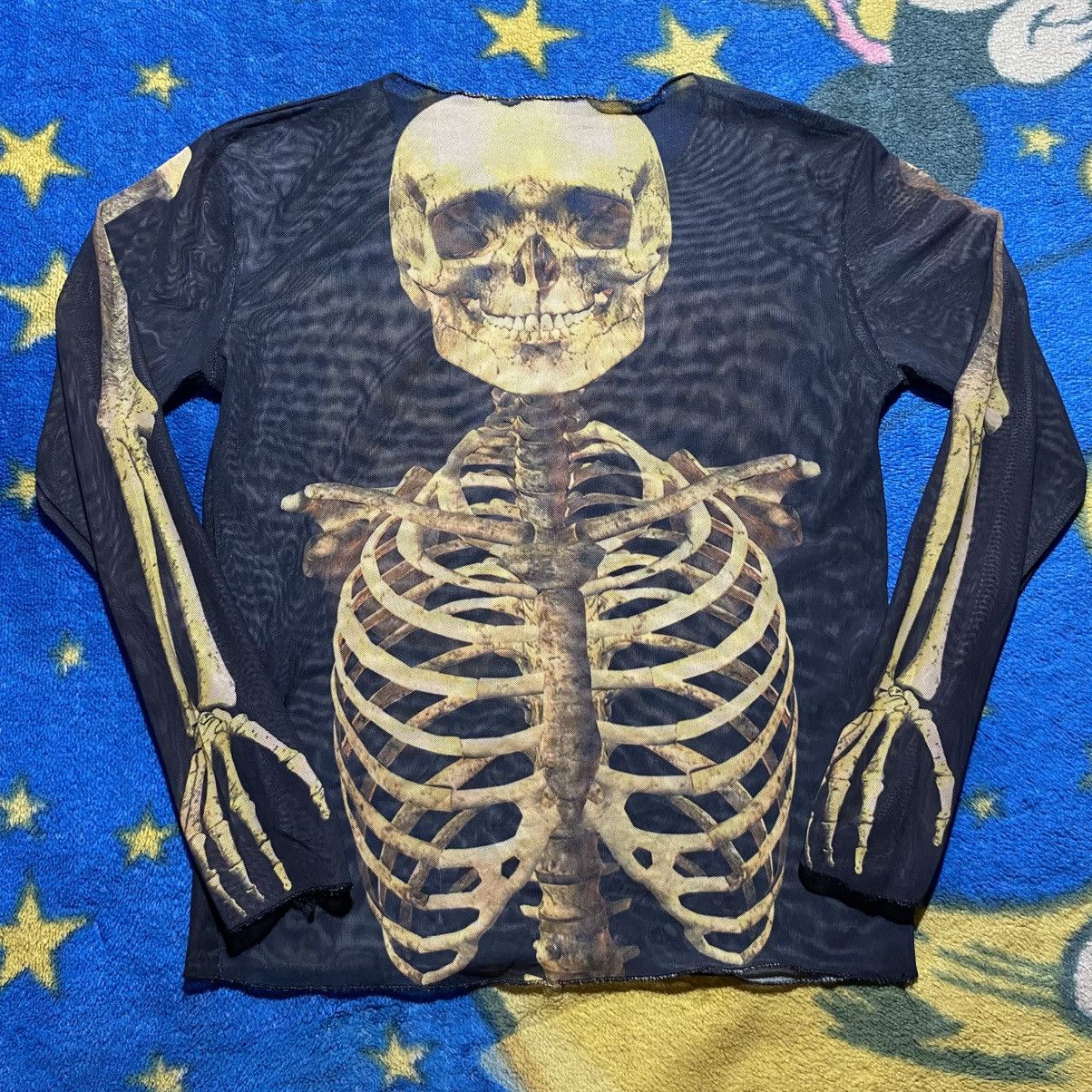 Japanese Brand Skeleton Mesh Top Jean Paul Gaultier Style Size US S / EU 44-46 / 1 - 2 Thumbnail