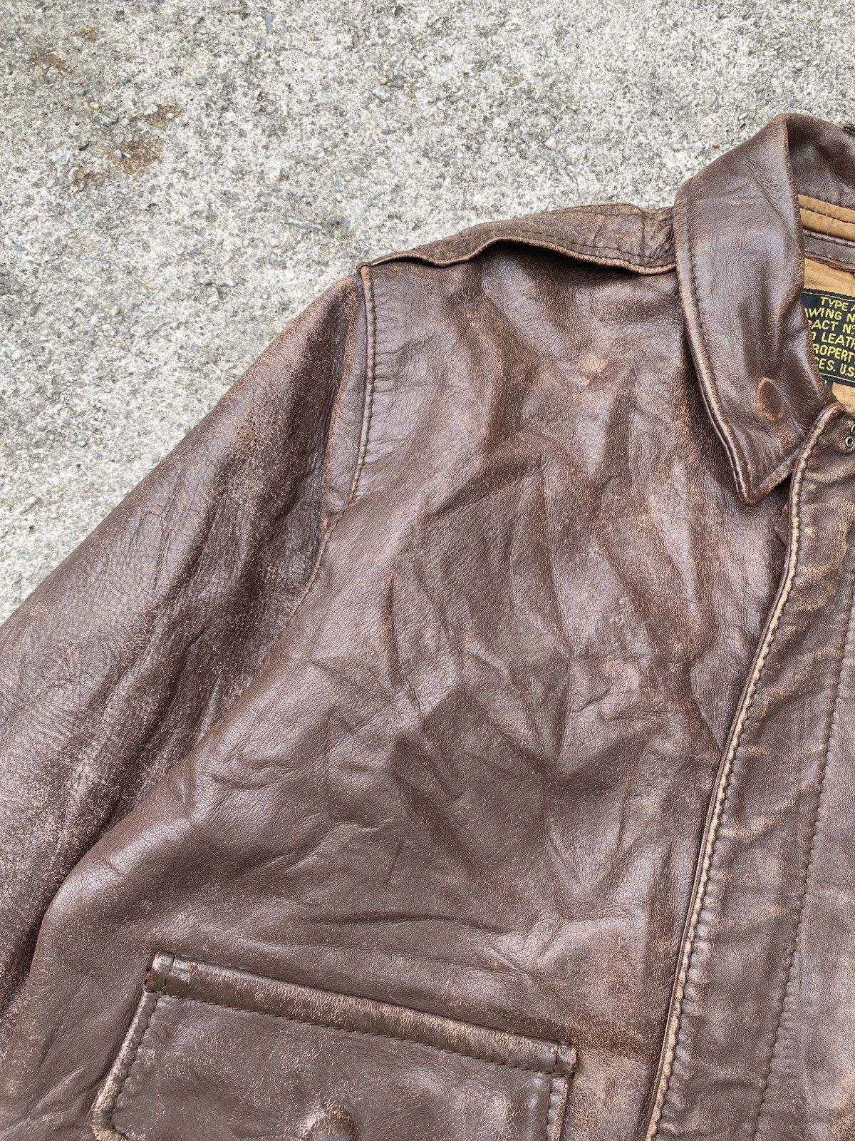 Aero Leathers 1970s Type A2 Aero Leather Us Army Patina Design Jacket Size US S / EU 44-46 / 1 - 10 Thumbnail