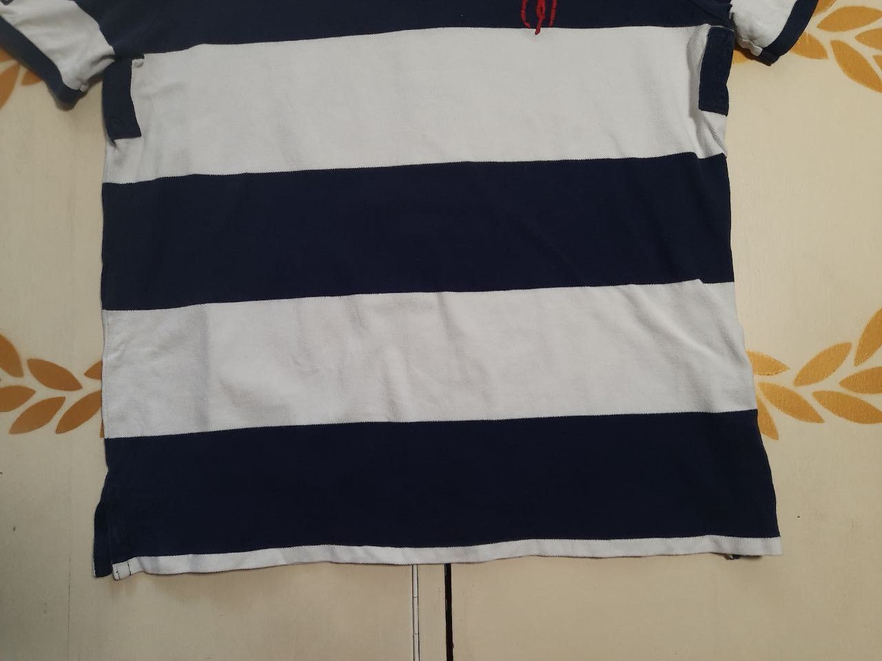 Polo Ralph Lauren × Ralph Lauren Polo Ralph Lauren Striped Polo Shirt Size US XL / EU 56 / 4 - 5 Thumbnail