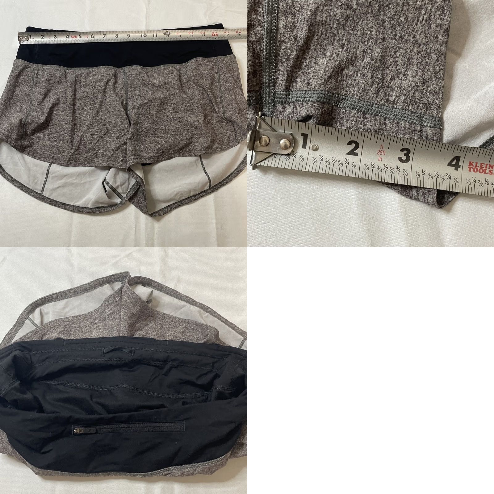 Lululemon Lululemon Speed Up Short 2.5" Women Size 10 Tall Multicolor Heather Lux Black Size 32" / US 10 / IT 46 - 8 Thumbnail