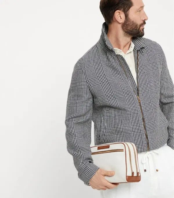 Brunello Cucinelli o1w1db10725 Size:OS/Cotton Linen Bag in Natural/Beige Size ONE SIZE - 4 Thumbnail