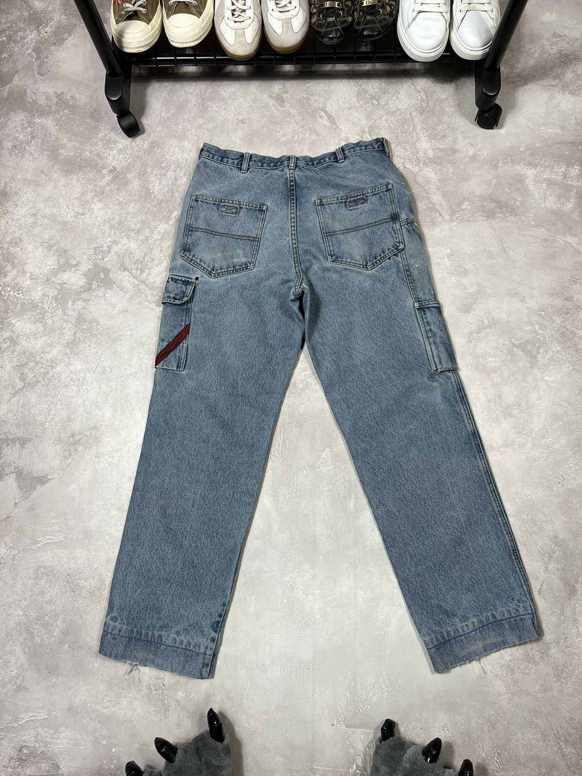 Vintage Vintage Carhartt style Carpentre Cargo Pants Size US 34 / EU 50 - 1 Thumbnail