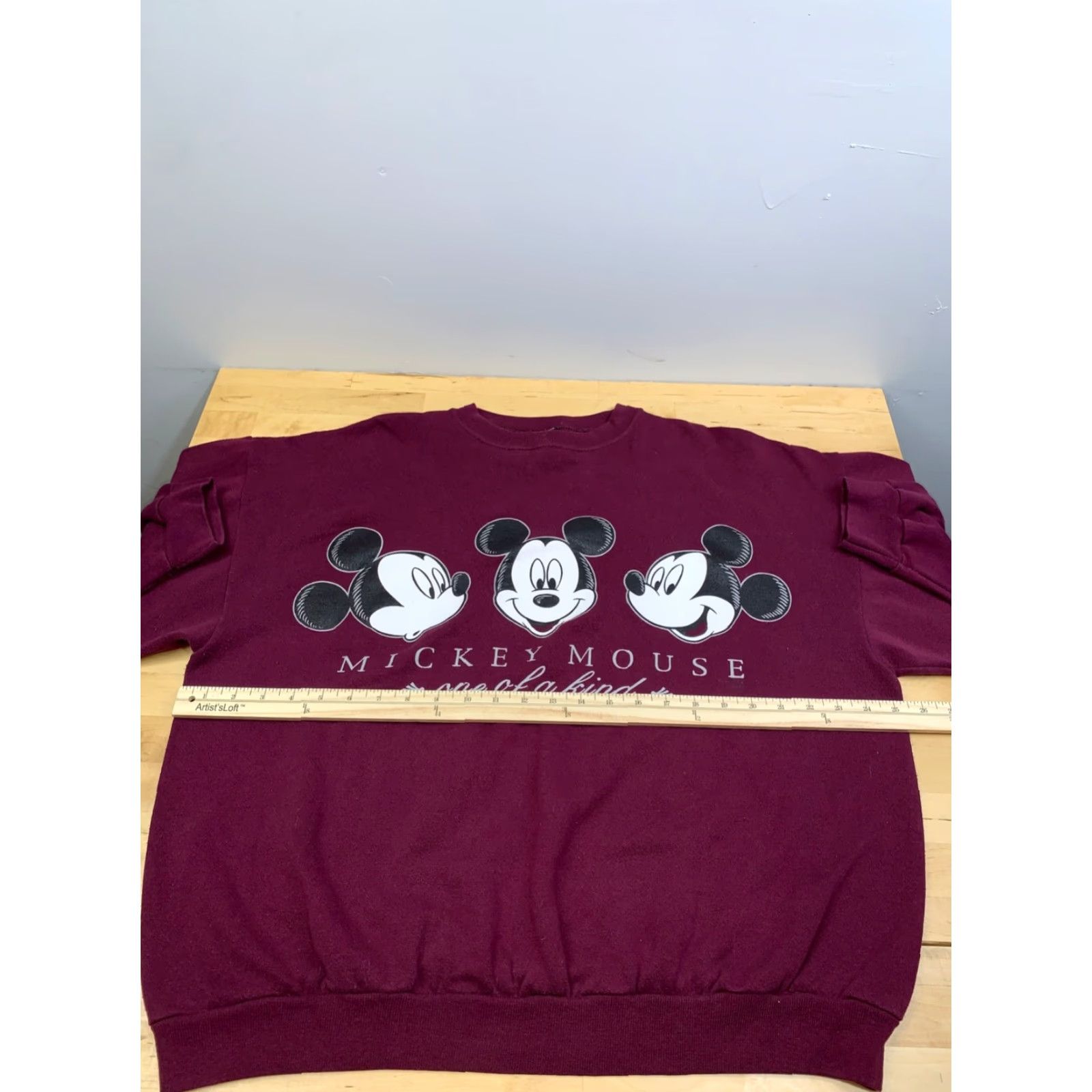 Mickey Unlimited VINTAGE Mickey Mouse Sweatshirt Unisex Adults XL Red Mickey Unlimited Pullover 11781 Size US XL / EU 56 / 4 - 6 Thumbnail