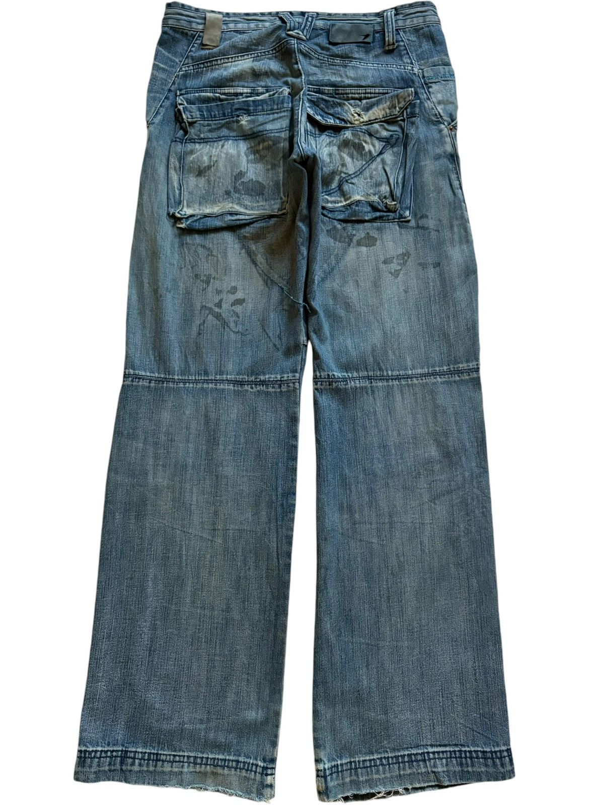 Japanese Brand Vintage Japanese Brand Mud Wash Distressed Baggy Jeans Size US 31 - 2 Thumbnail