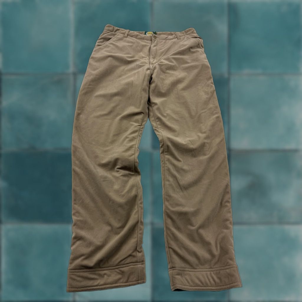 Vintage Cabela's Mens Pants 36 Tall Beige Snow Insulated Fleece Lined Outdoor Gear Size US 36 / EU 52 - 1 Thumbnail
