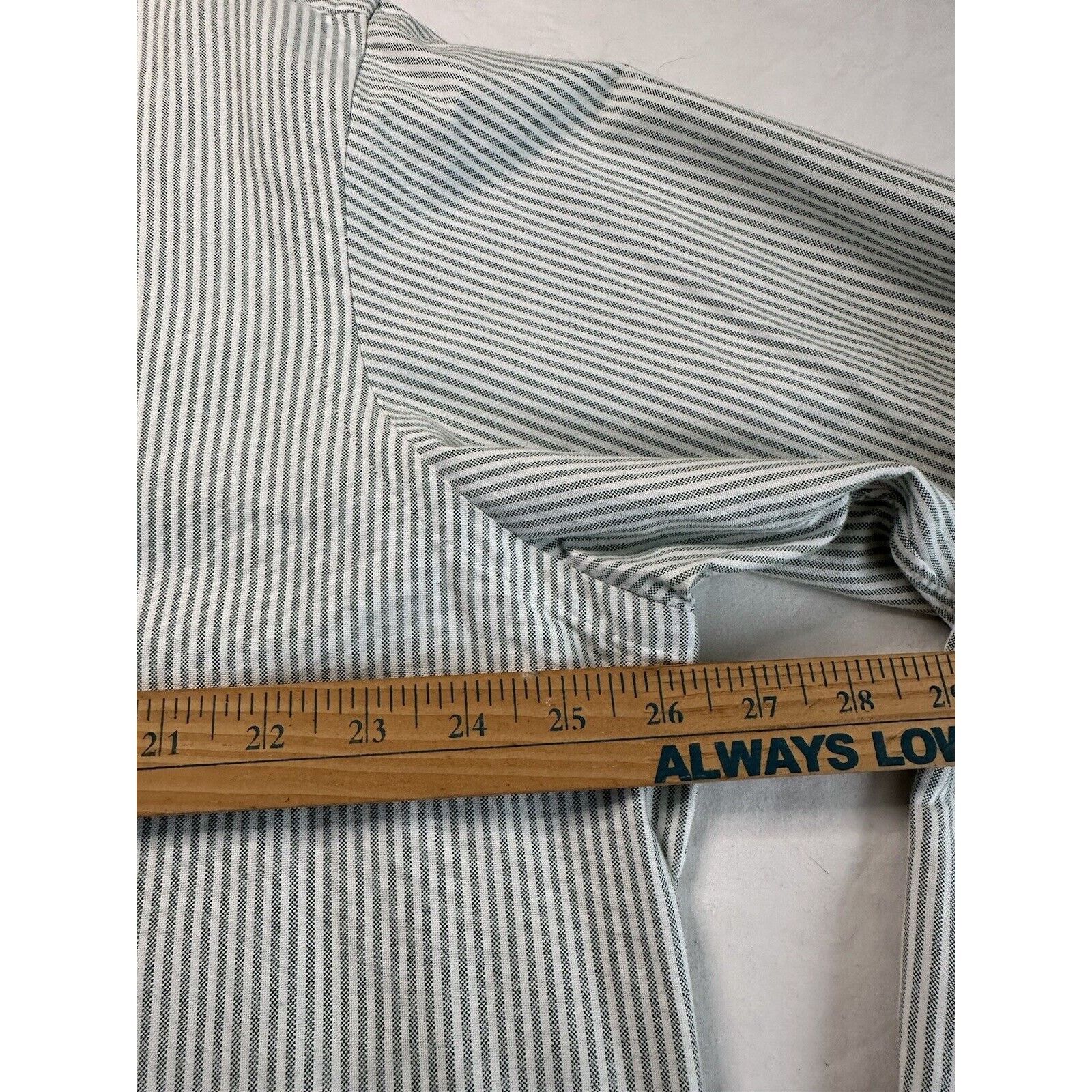 Ralph Lauren Ralph Lauren Custom Fit, XL Shirt Green White Striped/Pony Size US XL / EU 56 / 4 - 7 Thumbnail